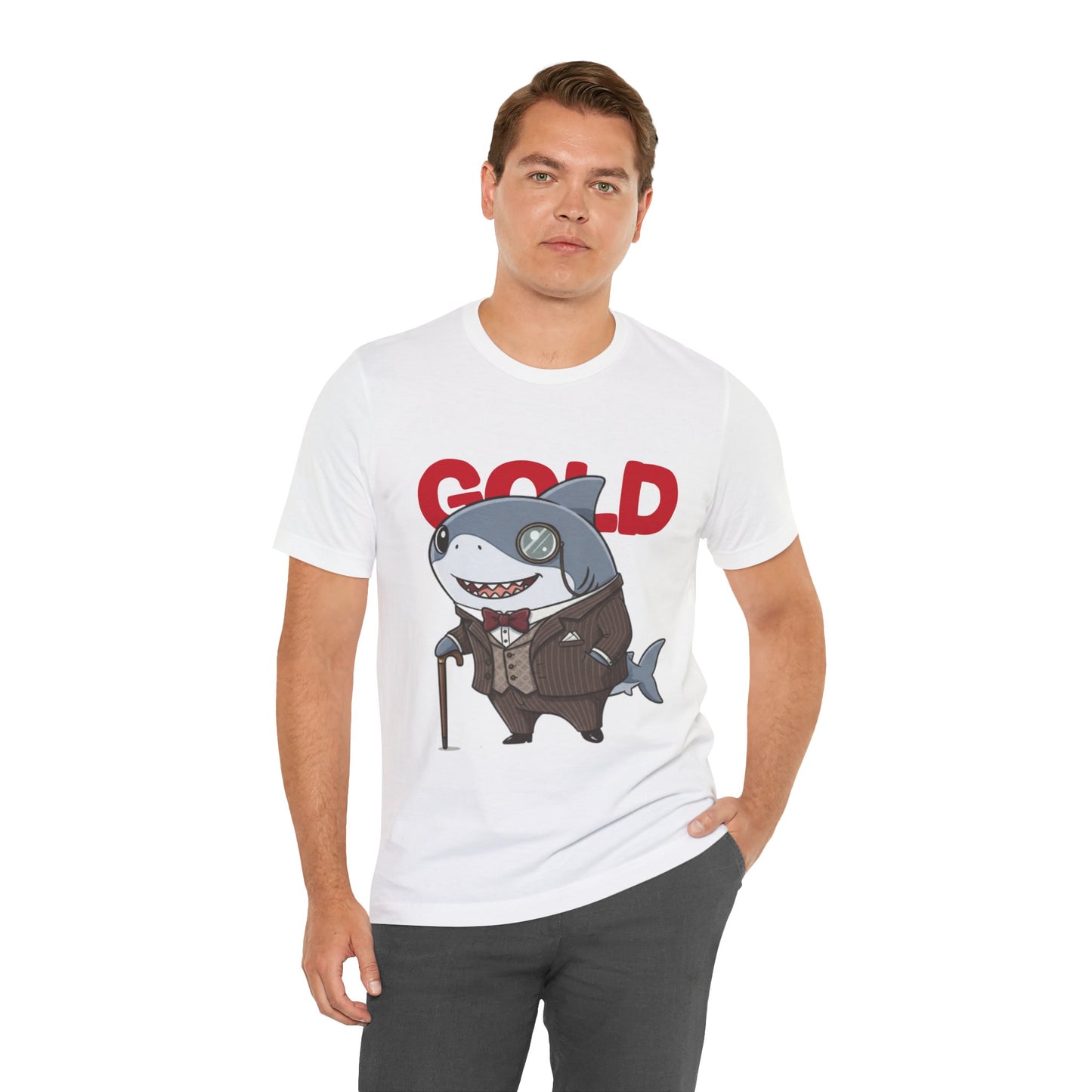 Unique Gentleman Shark Shirt | Classic 1920s Style Animal Art T-Shirt - Unisex Tee, Gift for Shark Lovers, Casual Outfit