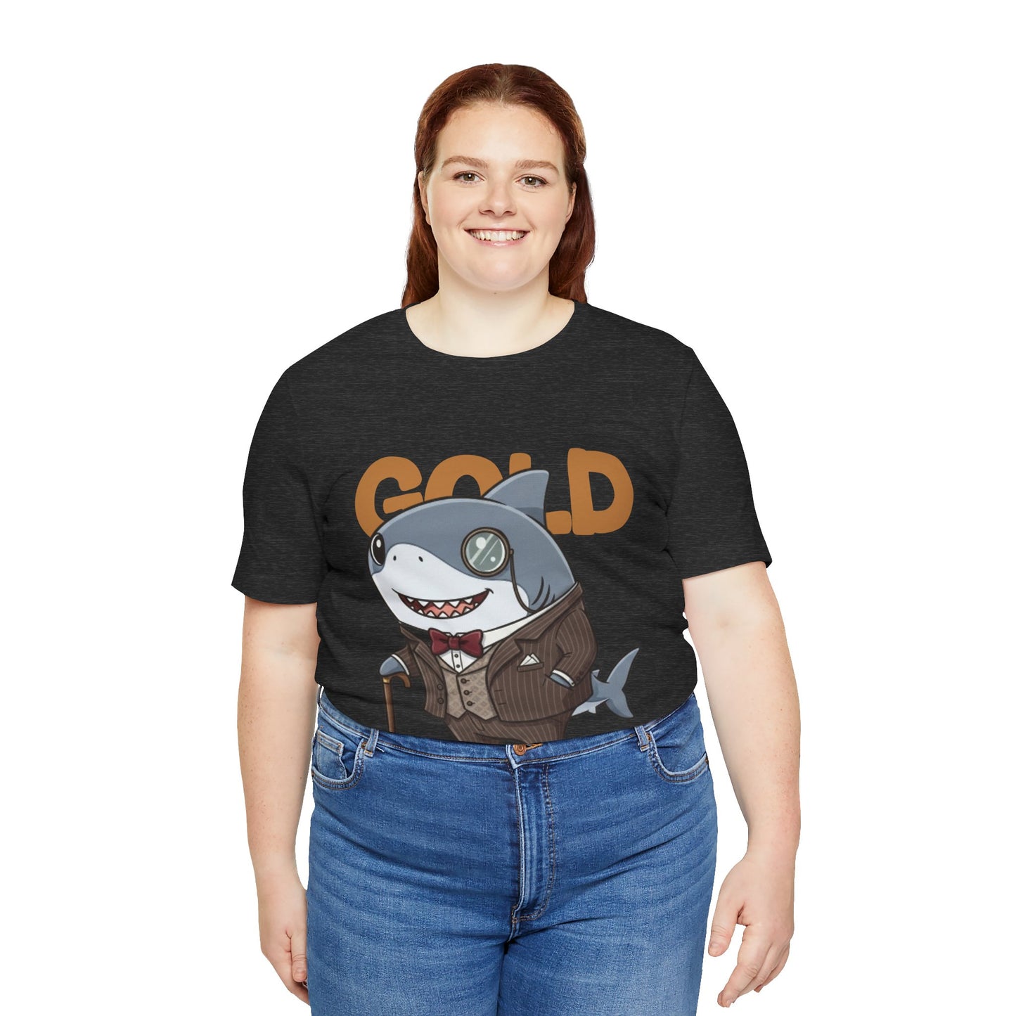 Unique Gentleman Shark Shirt | Classic 1920s Style Animal Art T-Shirt - Unisex Tee, Gift for Shark Lovers, Casual Outfit