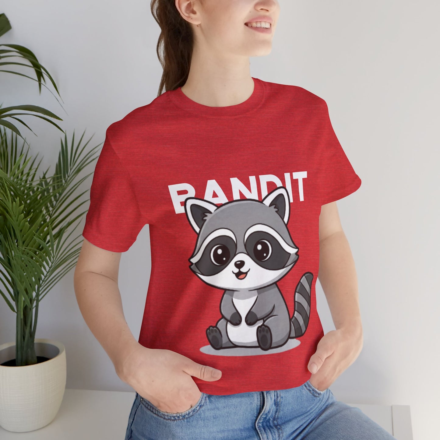 Cute Raccoon Bandit Tee - Fun Gift for Animal Lovers, Kids, Eco-Friendly Shirt, Casual Wear, Birthday, Nature Enthusiasts
