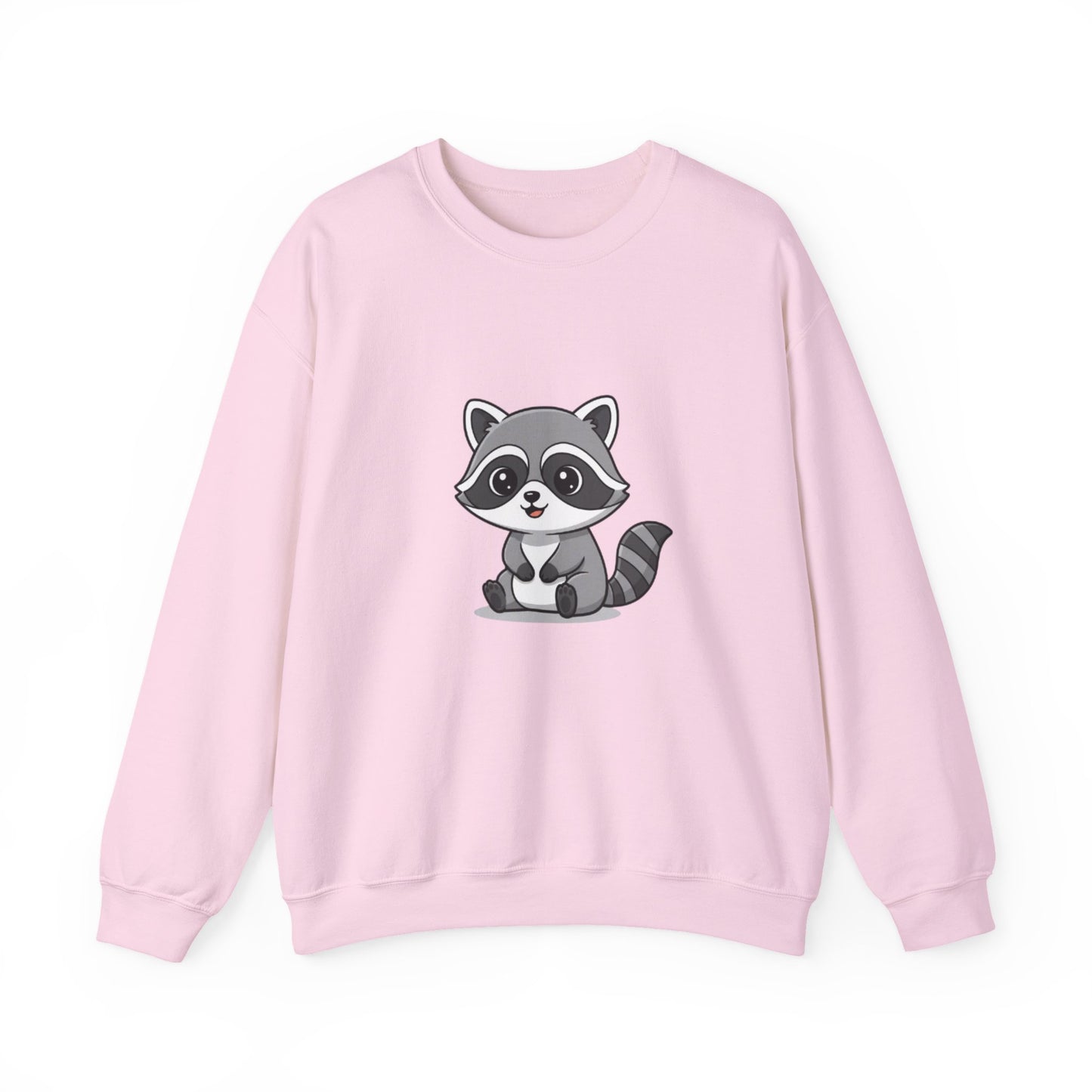 Cute Raccoon Crewneck Sweatshirt, Cozy Unisex Pullover, Animal Lover Gift, Soft Fall Graphic Sweatshirt