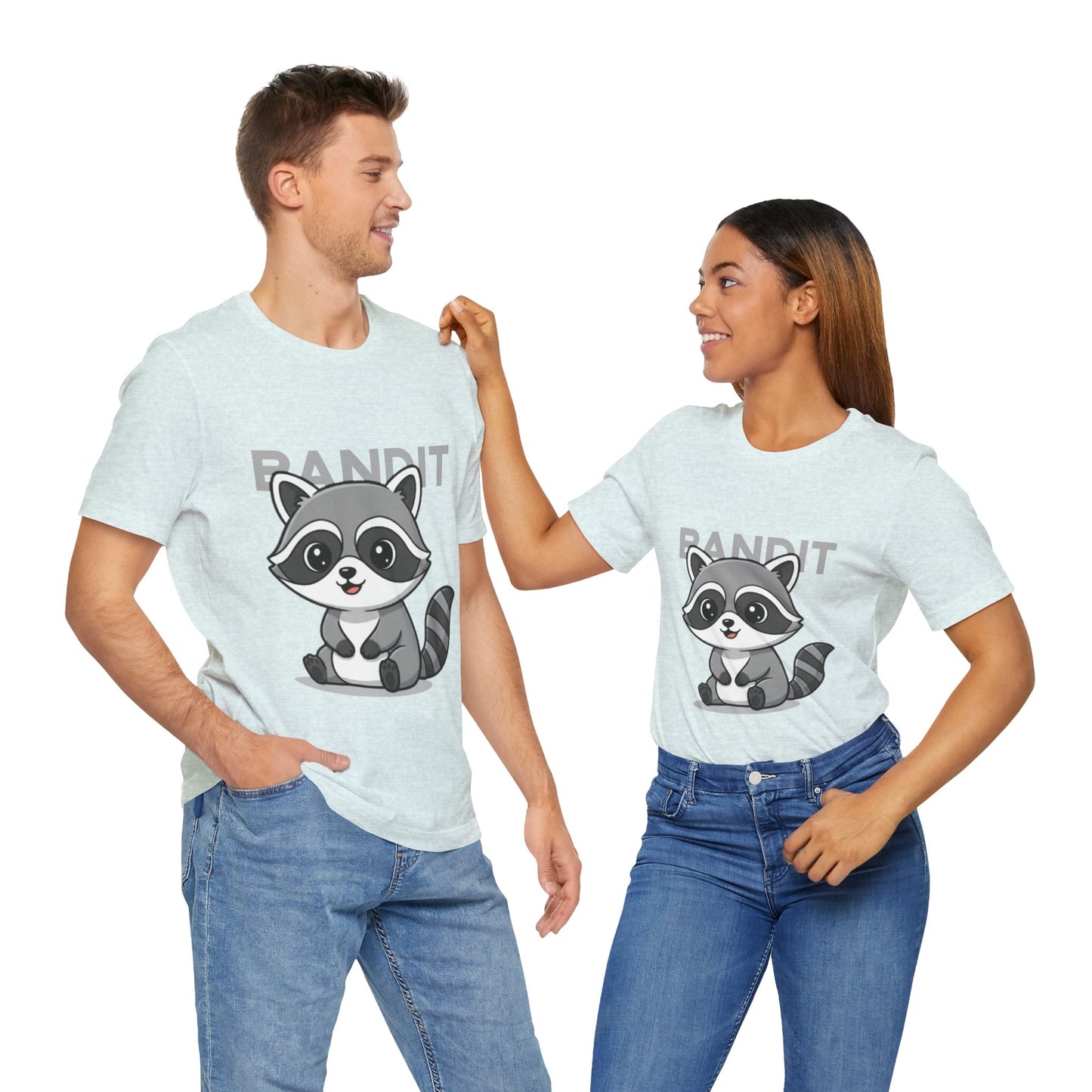 Cute Raccoon Bandit Tee - Fun Gift for Animal Lovers, Kids, Eco-Friendly Shirt, Casual Wear, Birthday, Nature Enthusiasts