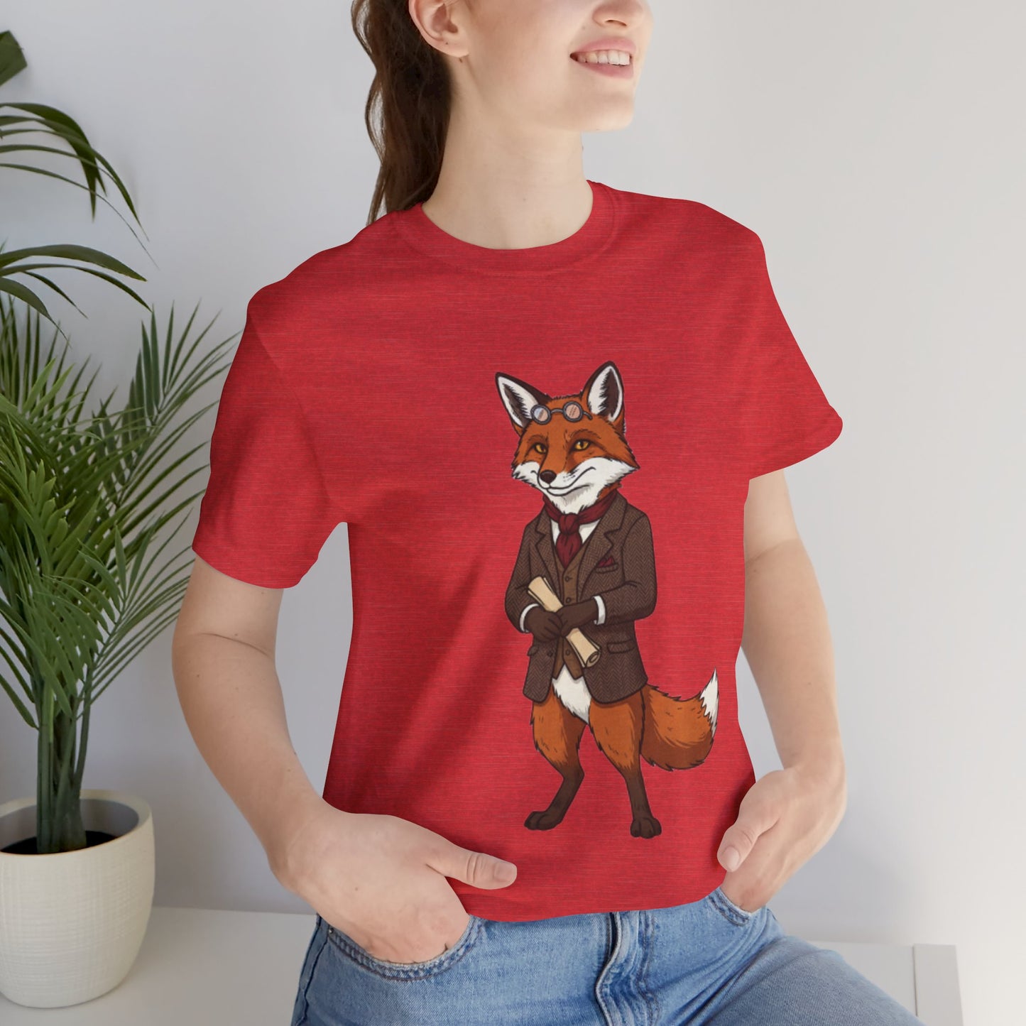 Stylish Fox Graphic Tee, Animal Lover's shirt, Fun Casual Outfit, Unique Gift for Him/Her, Quirky Fashion Statement