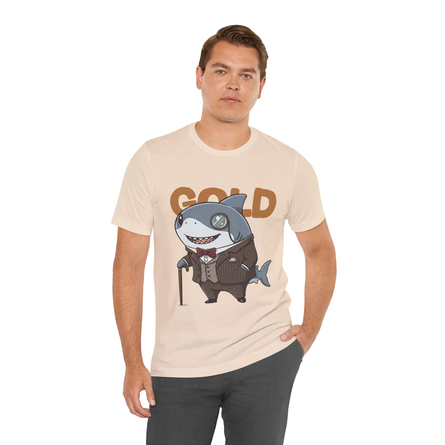 Unique Gentleman Shark Shirt | Classic 1920s Style Animal Art T-Shirt - Unisex Tee, Gift for Shark Lovers, Casual Outfit