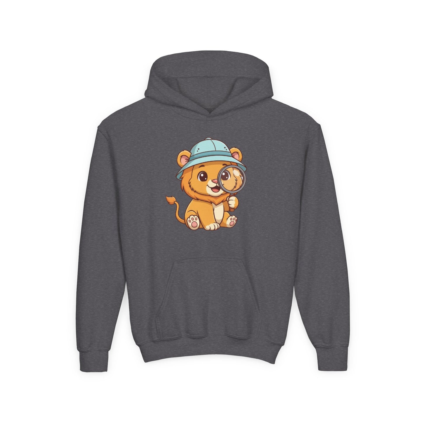Cute Lion Explorer Youth Sweatshirt