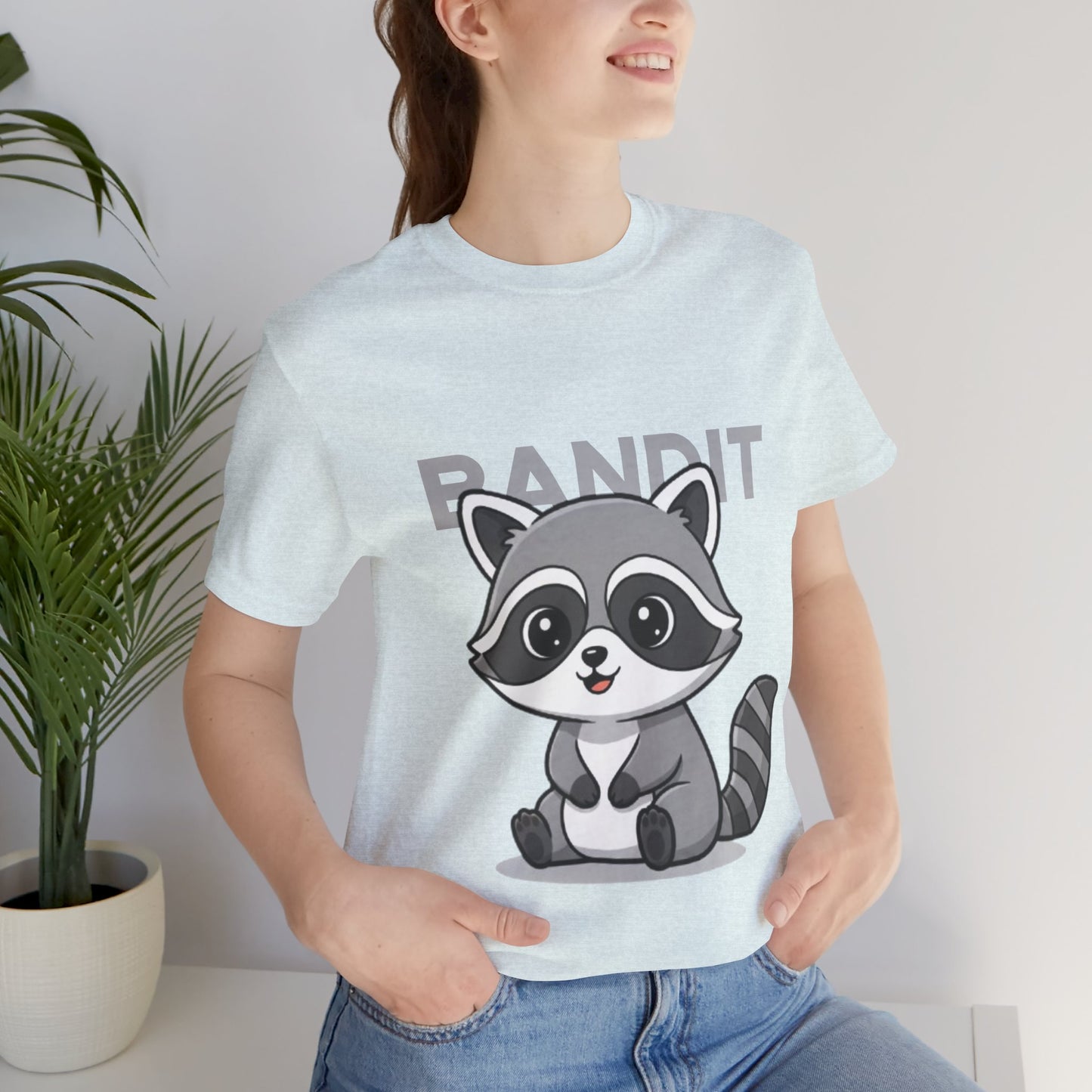 Cute Raccoon Bandit Tee - Fun Gift for Animal Lovers, Kids, Eco-Friendly Shirt, Casual Wear, Birthday, Nature Enthusiasts