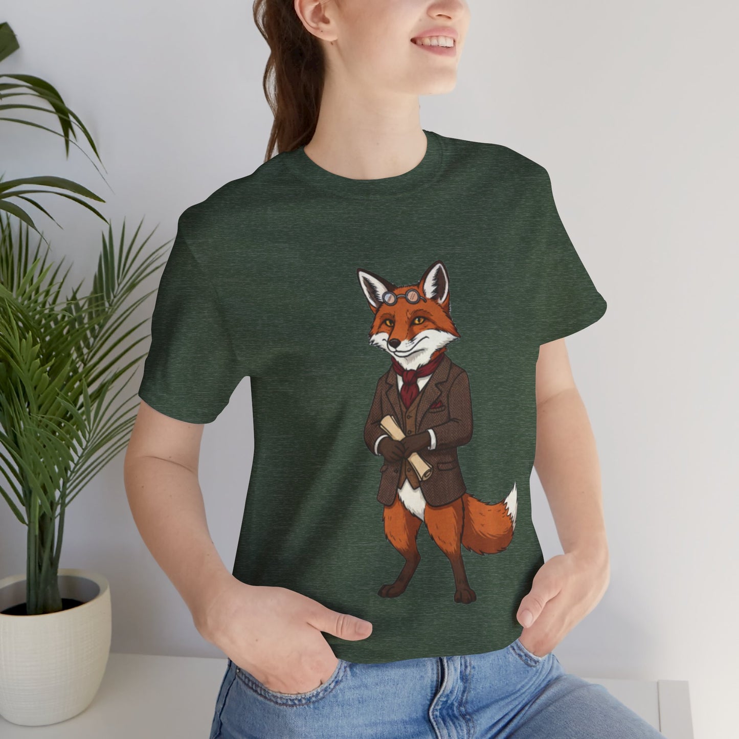 Stylish Fox Graphic Tee, Animal Lover's shirt, Fun Casual Outfit, Unique Gift for Him/Her, Quirky Fashion Statement