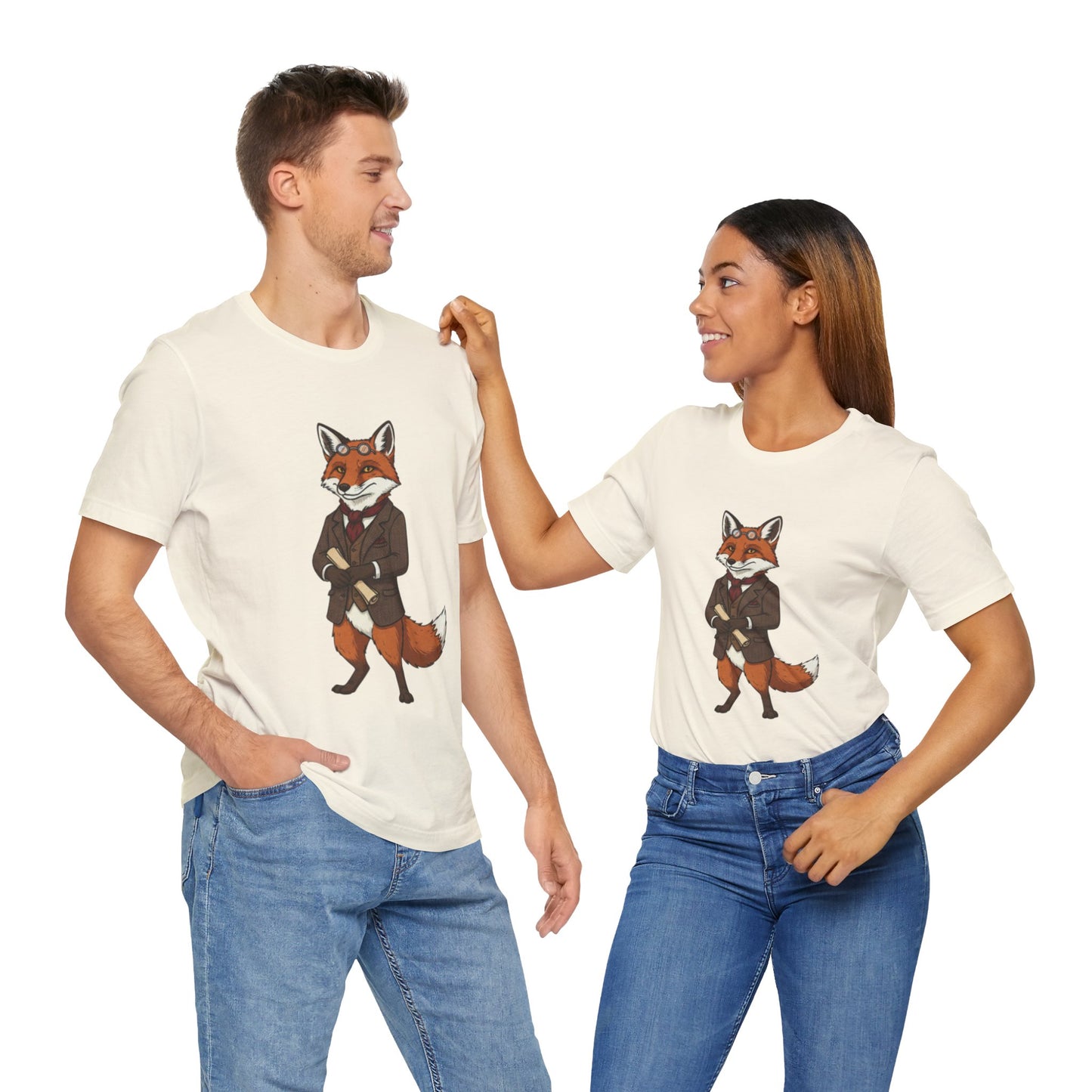 Stylish Fox Graphic Tee, Animal Lover's shirt, Fun Casual Outfit, Unique Gift for Him/Her, Quirky Fashion Statement