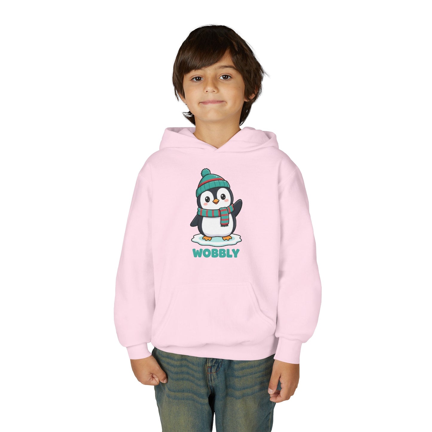 Wobbly Penguin Youth Hoodie