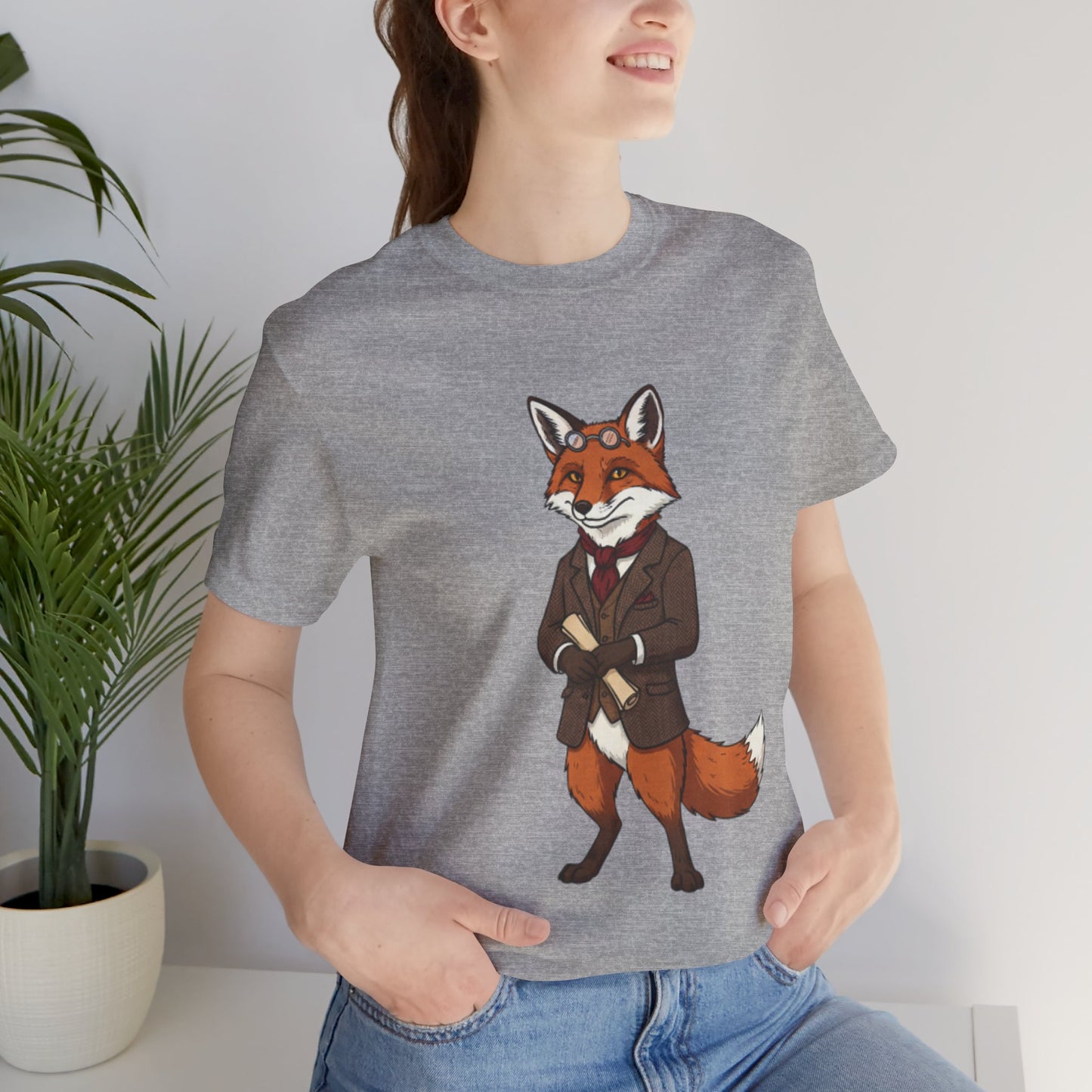 Stylish Fox Graphic Tee, Animal Lover's shirt, Fun Casual Outfit, Unique Gift for Him/Her, Quirky Fashion Statement