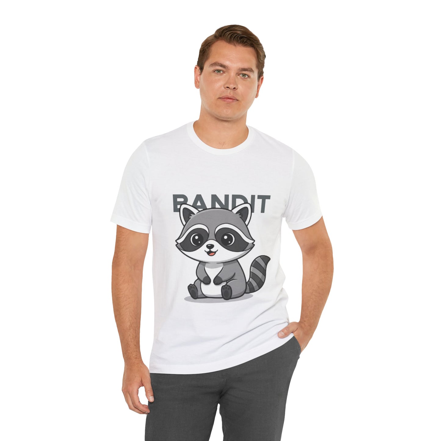 Cute Raccoon Bandit Tee - Fun Gift for Animal Lovers, Kids, Eco-Friendly Shirt, Casual Wear, Birthday, Nature Enthusiasts