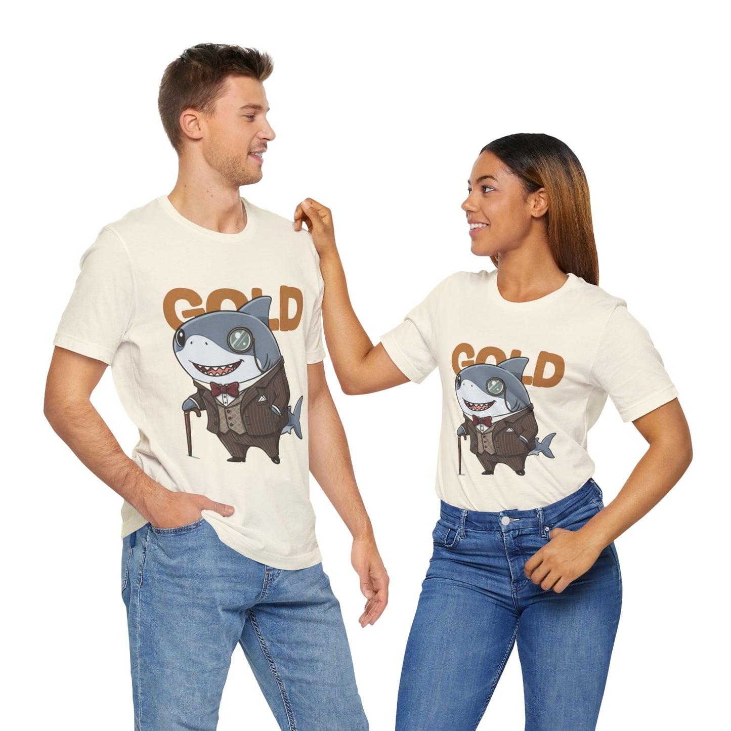 Unique Gentleman Shark Shirt | Classic 1920s Style Animal Art T-Shirt - Unisex Tee, Gift for Shark Lovers, Casual Outfit