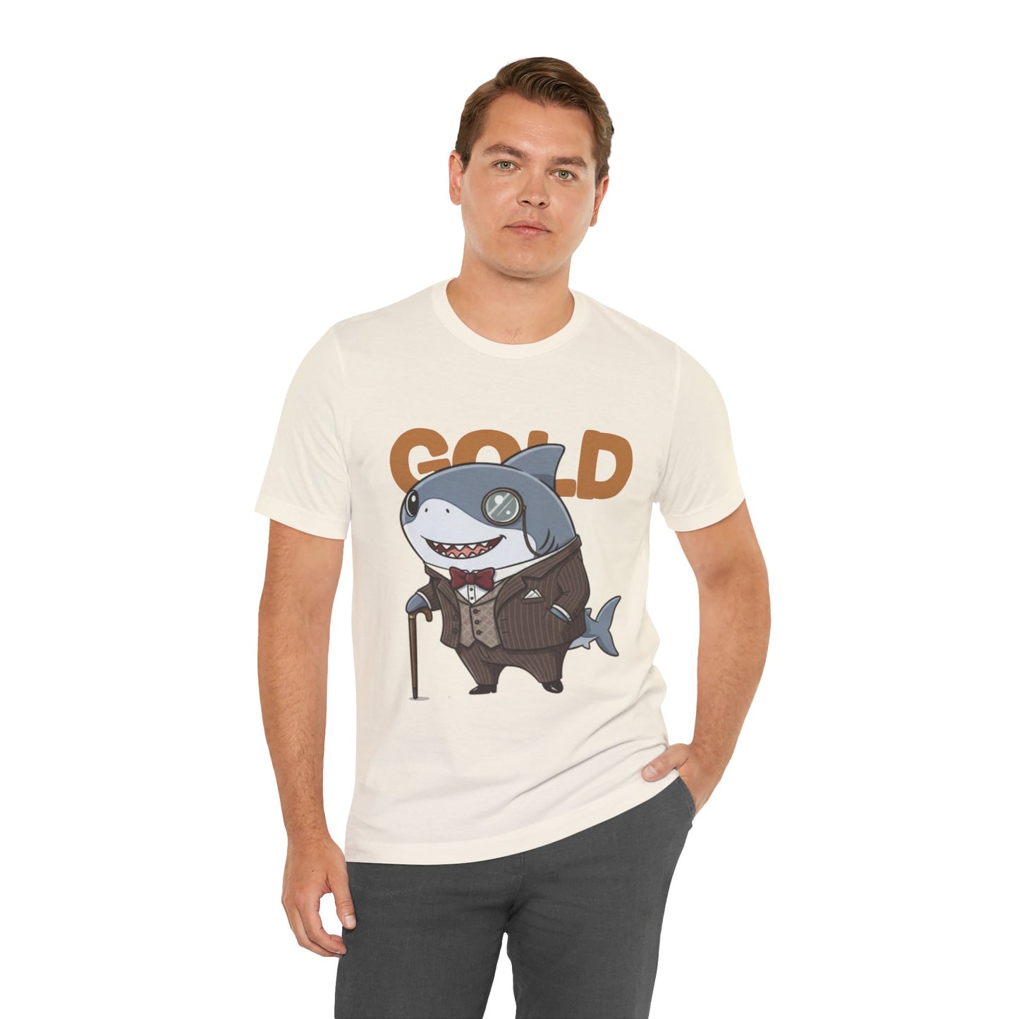 Unique Gentleman Shark Shirt | Classic 1920s Style Animal Art T-Shirt - Unisex Tee, Gift for Shark Lovers, Casual Outfit