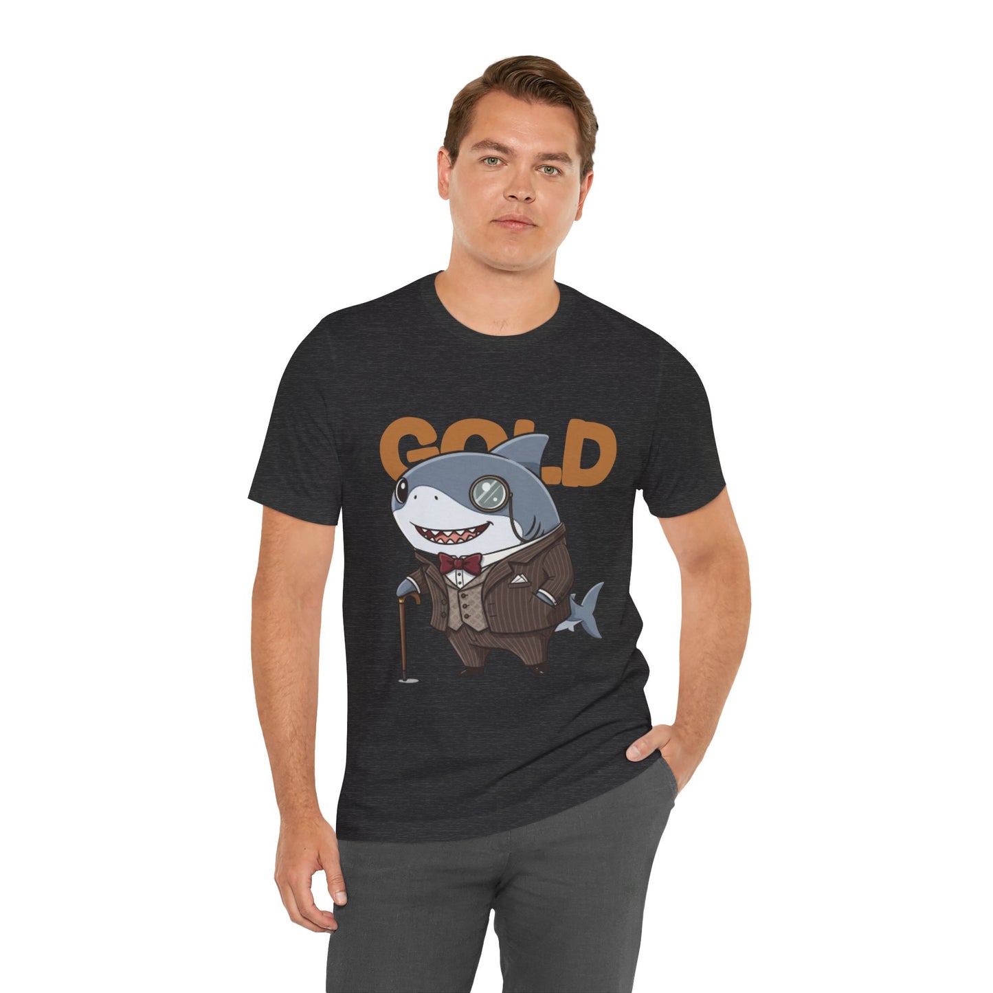 Unique Gentleman Shark Shirt | Classic 1920s Style Animal Art T-Shirt - Unisex Tee, Gift for Shark Lovers, Casual Outfit