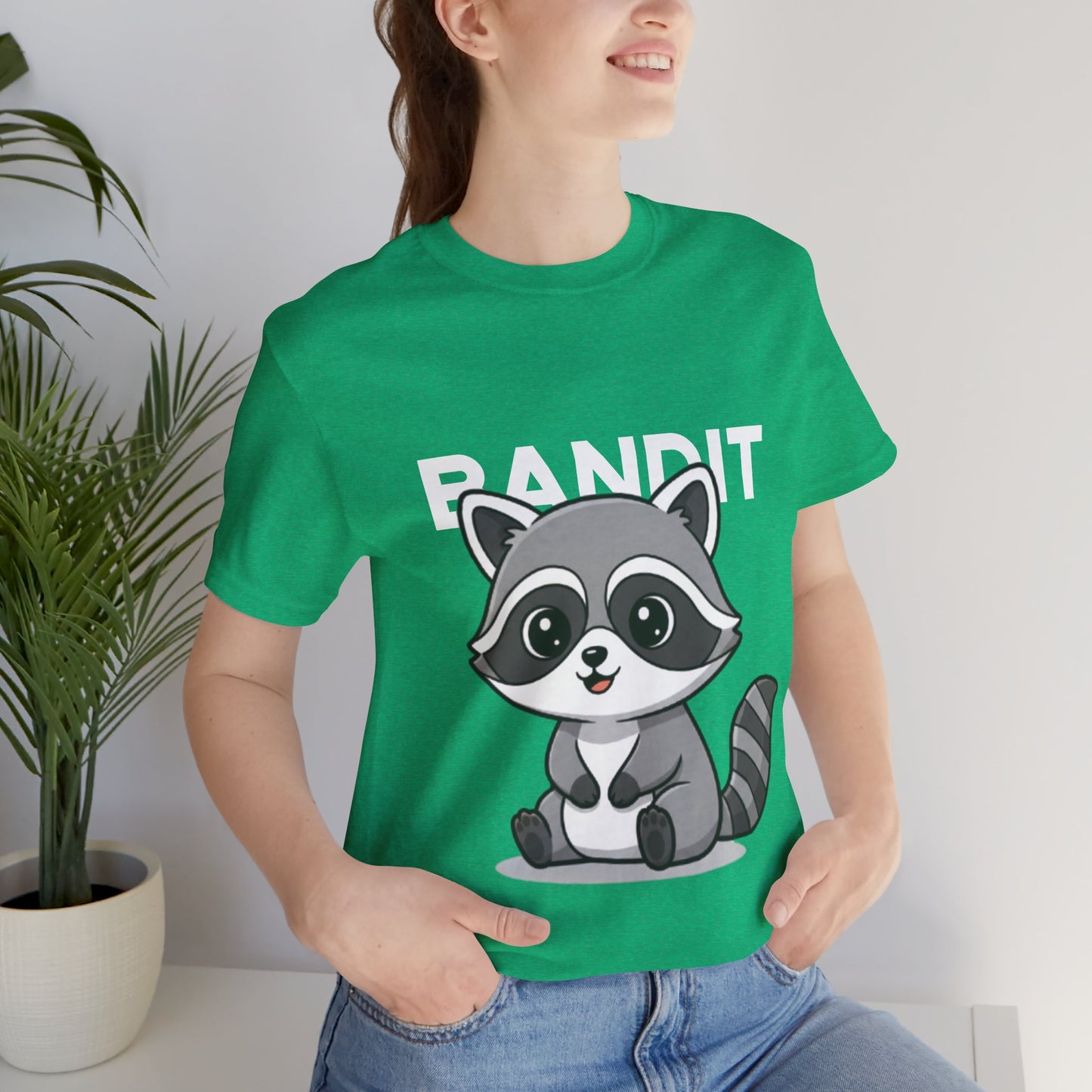 Cute Raccoon Bandit Tee - Fun Gift for Animal Lovers, Kids, Eco-Friendly Shirt, Casual Wear, Birthday, Nature Enthusiasts