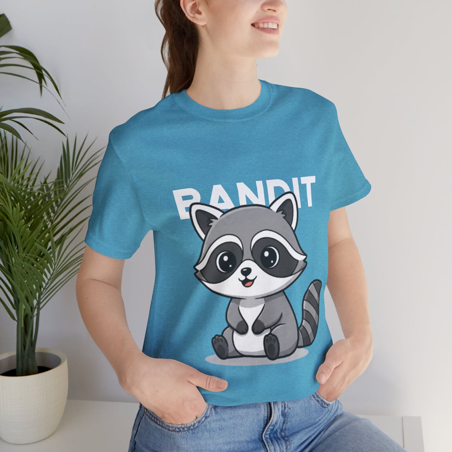 Cute Raccoon Bandit Tee - Fun Gift for Animal Lovers, Kids, Eco-Friendly Shirt, Casual Wear, Birthday, Nature Enthusiasts
