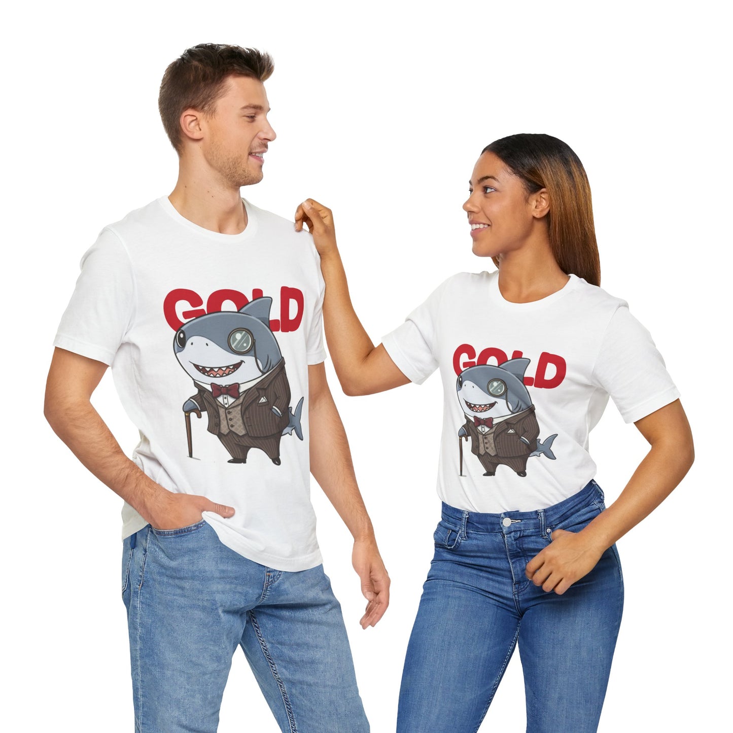 Unique Gentleman Shark Shirt | Classic 1920s Style Animal Art T-Shirt - Unisex Tee, Gift for Shark Lovers, Casual Outfit