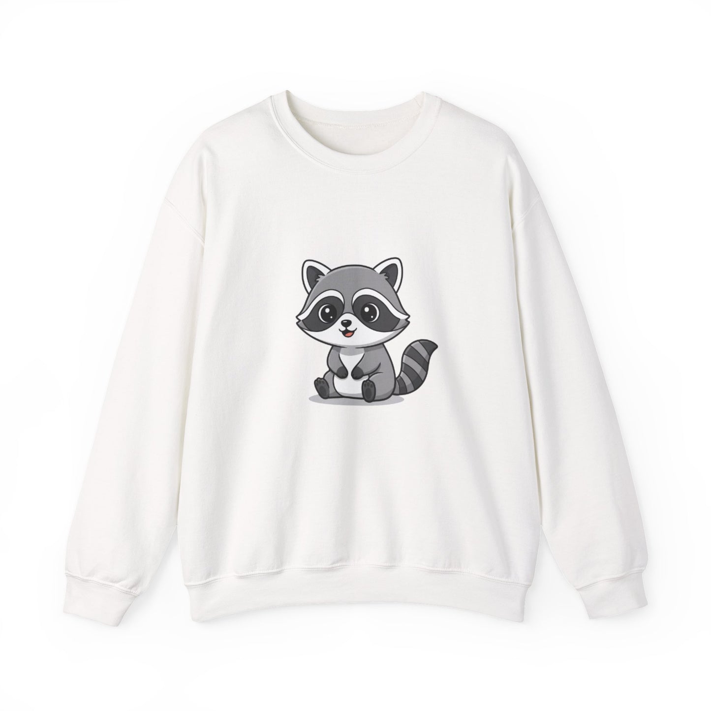 Cute Raccoon Crewneck Sweatshirt, Cozy Unisex Pullover, Animal Lover Gift, Soft Fall Graphic Sweatshirt
