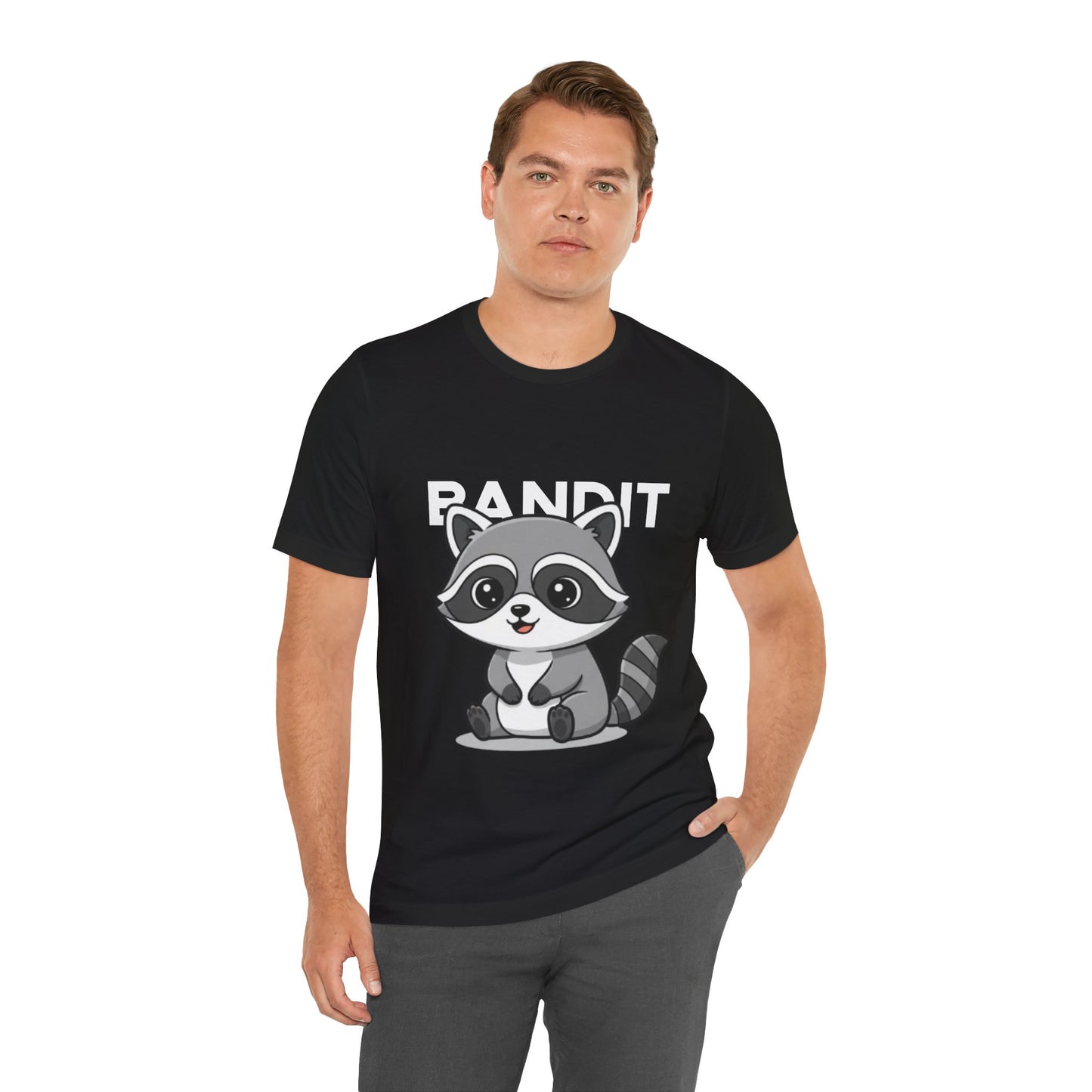 Cute Raccoon Bandit Tee - Fun Gift for Animal Lovers, Kids, Eco-Friendly Shirt, Casual Wear, Birthday, Nature Enthusiasts