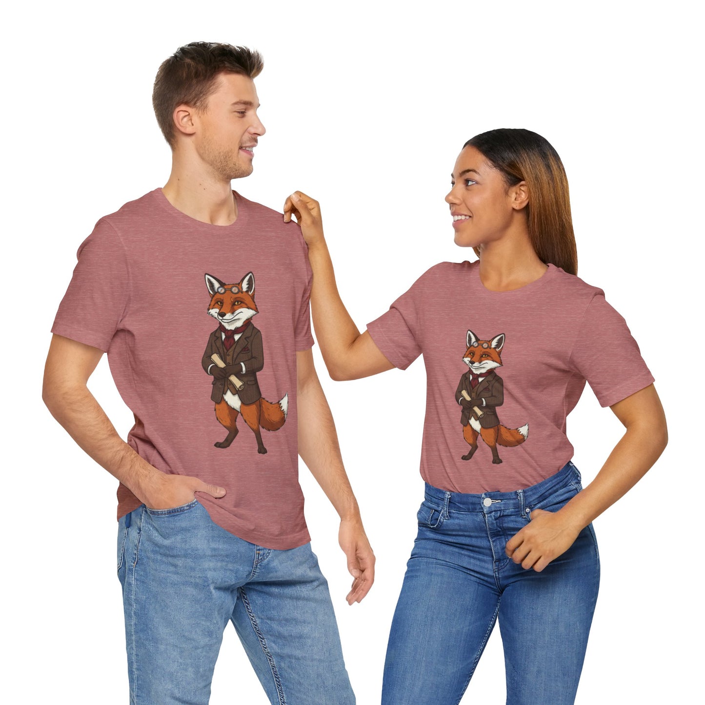Stylish Fox Graphic Tee, Animal Lover's shirt, Fun Casual Outfit, Unique Gift for Him/Her, Quirky Fashion Statement
