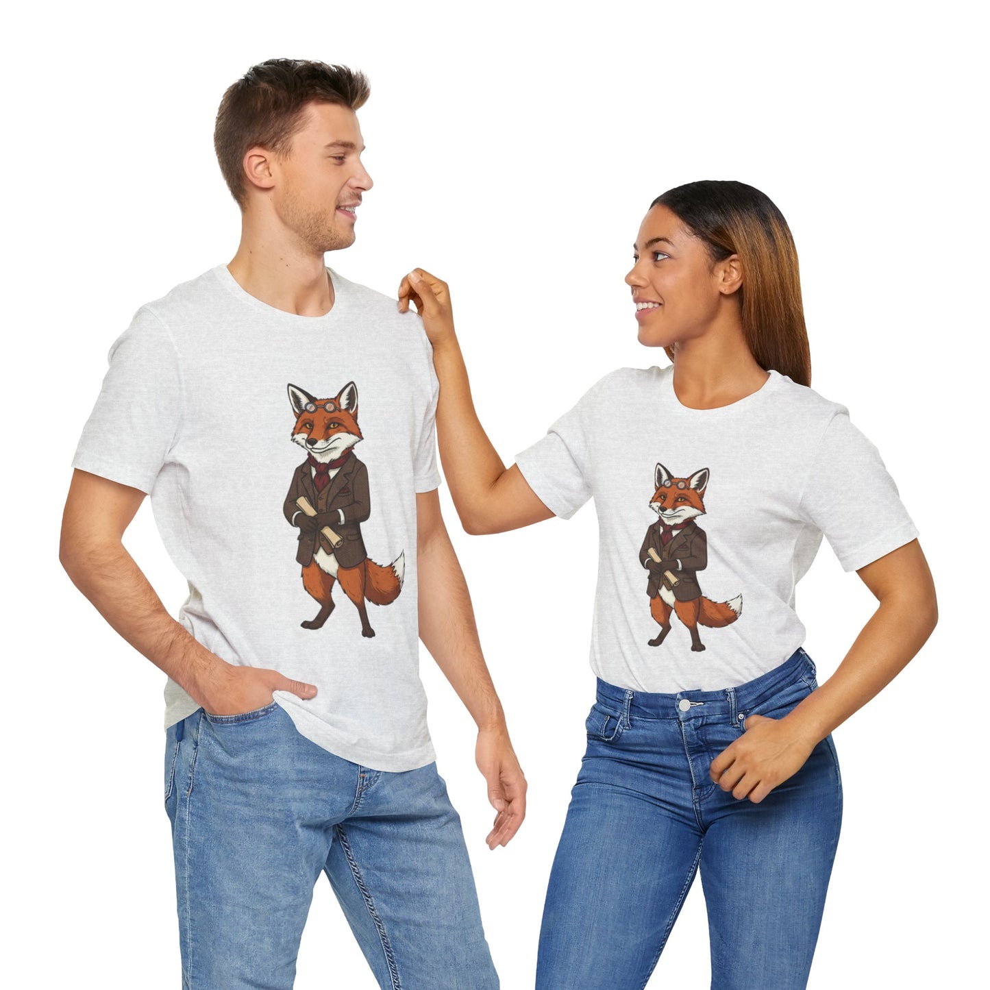 Stylish Fox Graphic Tee, Animal Lover's shirt, Fun Casual Outfit, Unique Gift for Him/Her, Quirky Fashion Statement