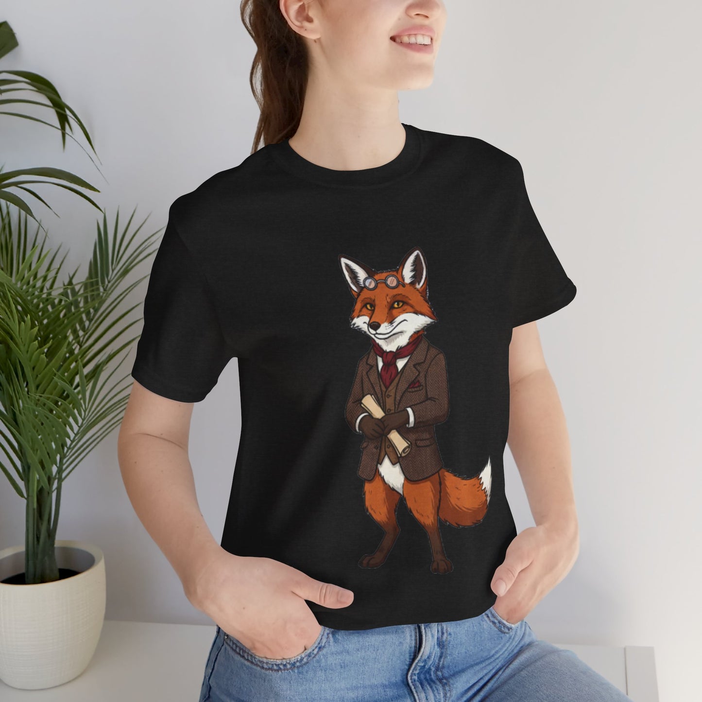 Stylish Fox Graphic Tee, Animal Lover's shirt, Fun Casual Outfit, Unique Gift for Him/Her, Quirky Fashion Statement