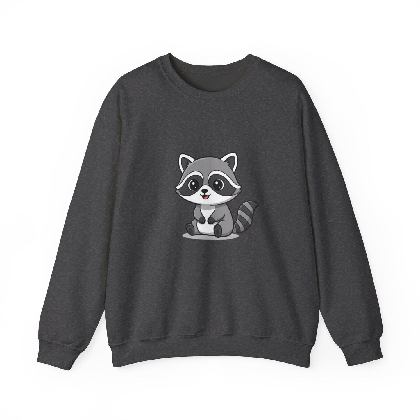 Cute Raccoon Crewneck Sweatshirt, Cozy Unisex Pullover, Animal Lover Gift, Soft Fall Graphic Sweatshirt