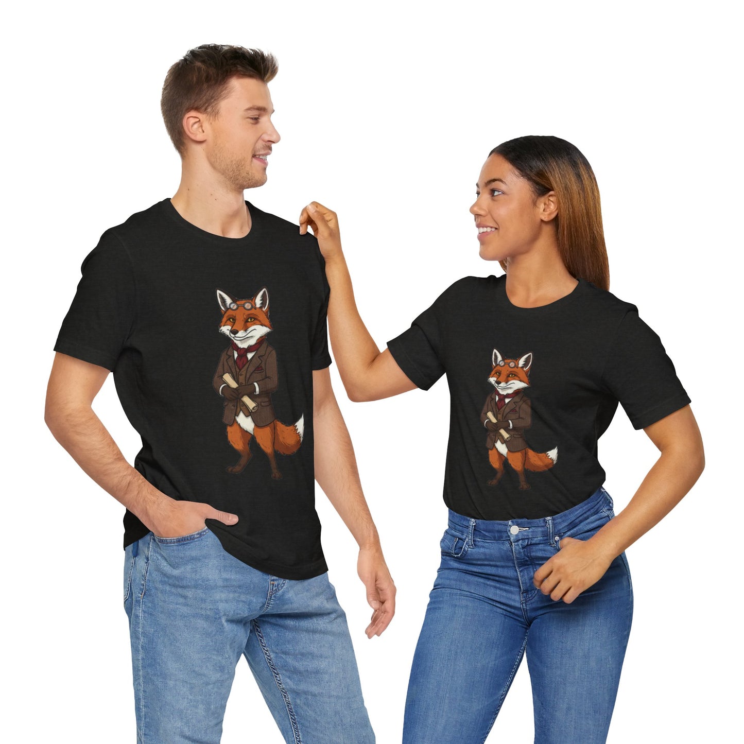 Stylish Fox Graphic Tee, Animal Lover's shirt, Fun Casual Outfit, Unique Gift for Him/Her, Quirky Fashion Statement