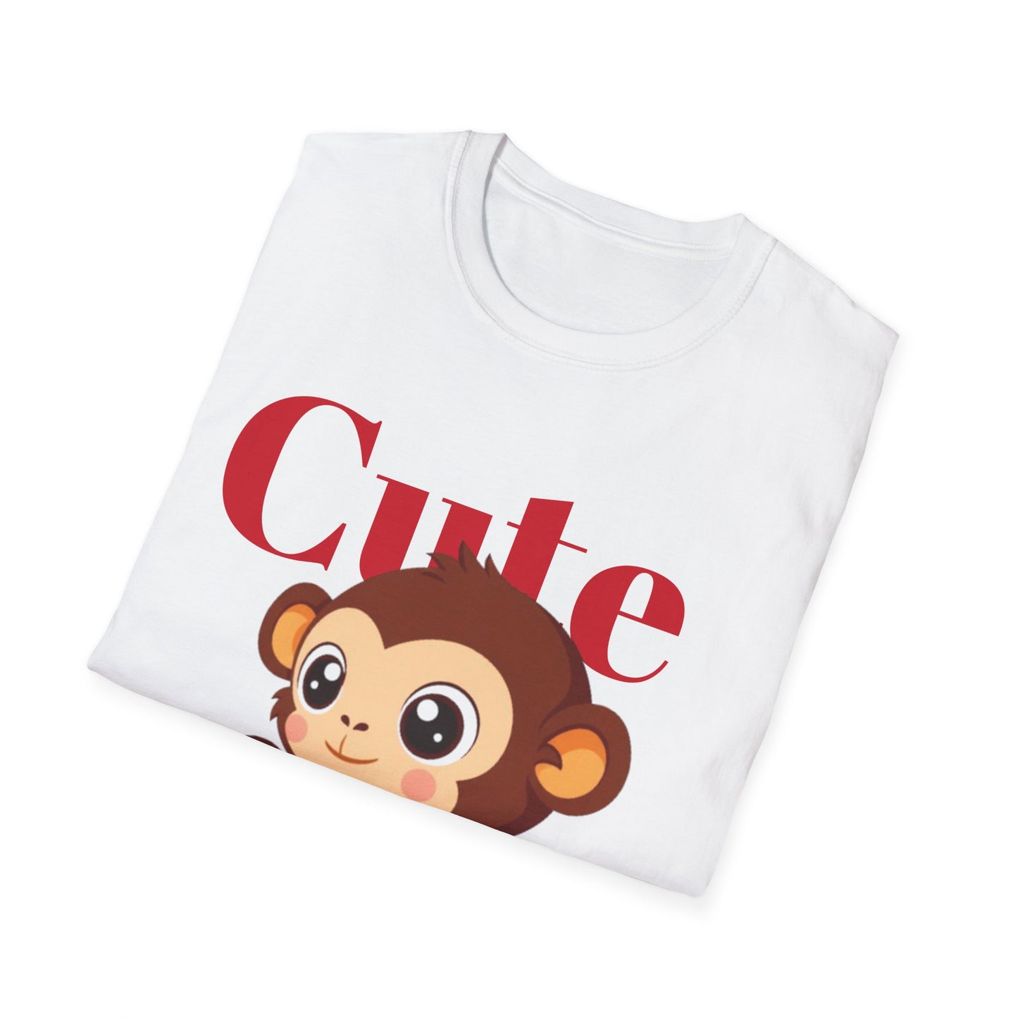 Cute Monkey Unisex T-Shirt, Animal Lover Gift, Fun Casual Wear, Kids Birthday Shirt, Playful Graphic Tee