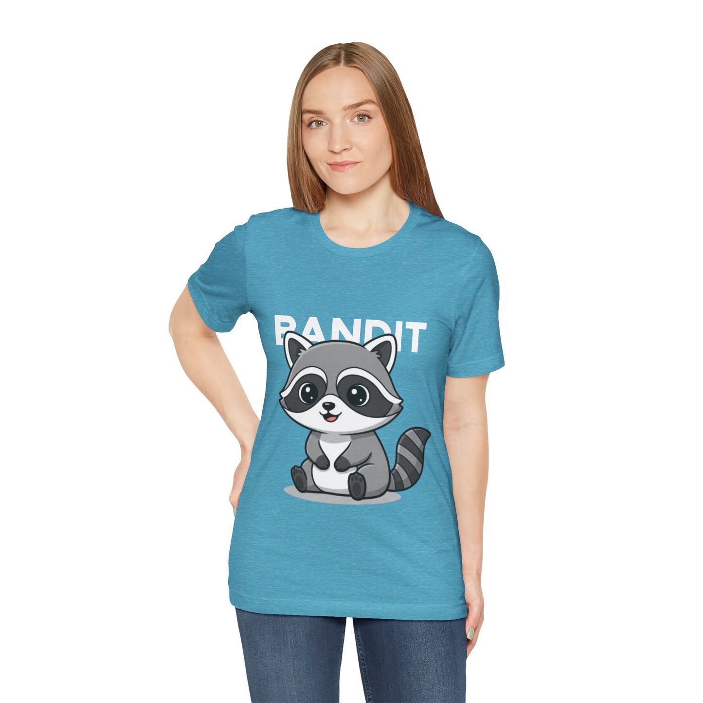 Cute Raccoon Bandit Tee - Fun Gift for Animal Lovers, Kids, Eco-Friendly Shirt, Casual Wear, Birthday, Nature Enthusiasts