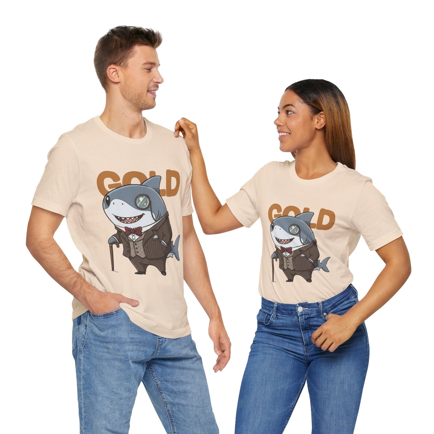 Unique Gentleman Shark Shirt | Classic 1920s Style Animal Art T-Shirt - Unisex Tee, Gift for Shark Lovers, Casual Outfit