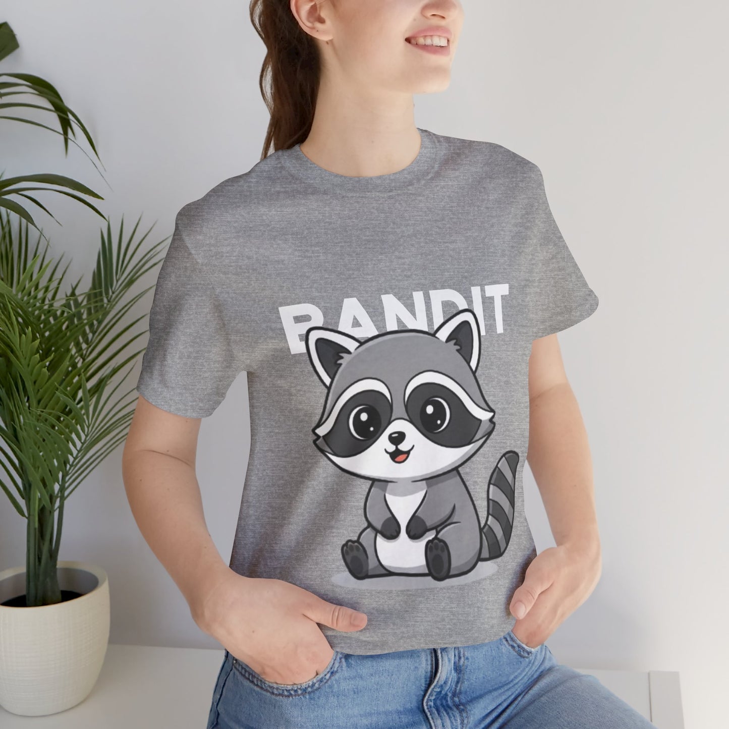Cute Raccoon Bandit Tee - Fun Gift for Animal Lovers, Kids, Eco-Friendly Shirt, Casual Wear, Birthday, Nature Enthusiasts