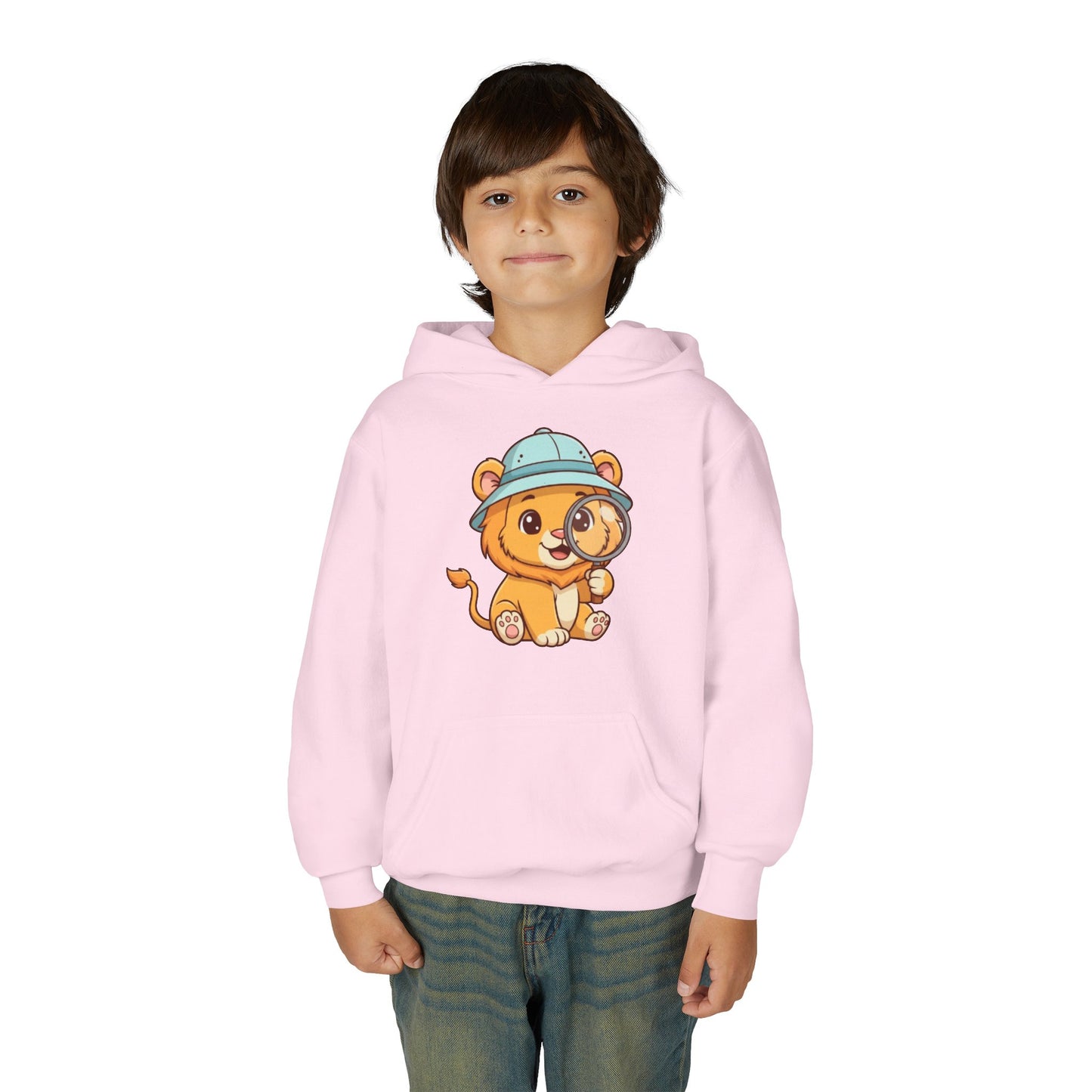 Cute Lion Explorer Youth Sweatshirt