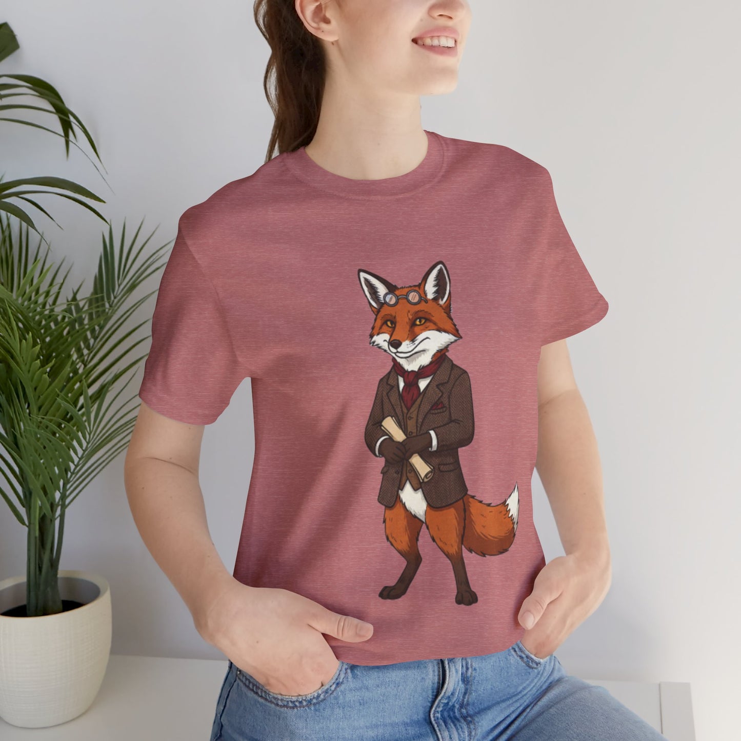 Stylish Fox Graphic Tee, Animal Lover's shirt, Fun Casual Outfit, Unique Gift for Him/Her, Quirky Fashion Statement