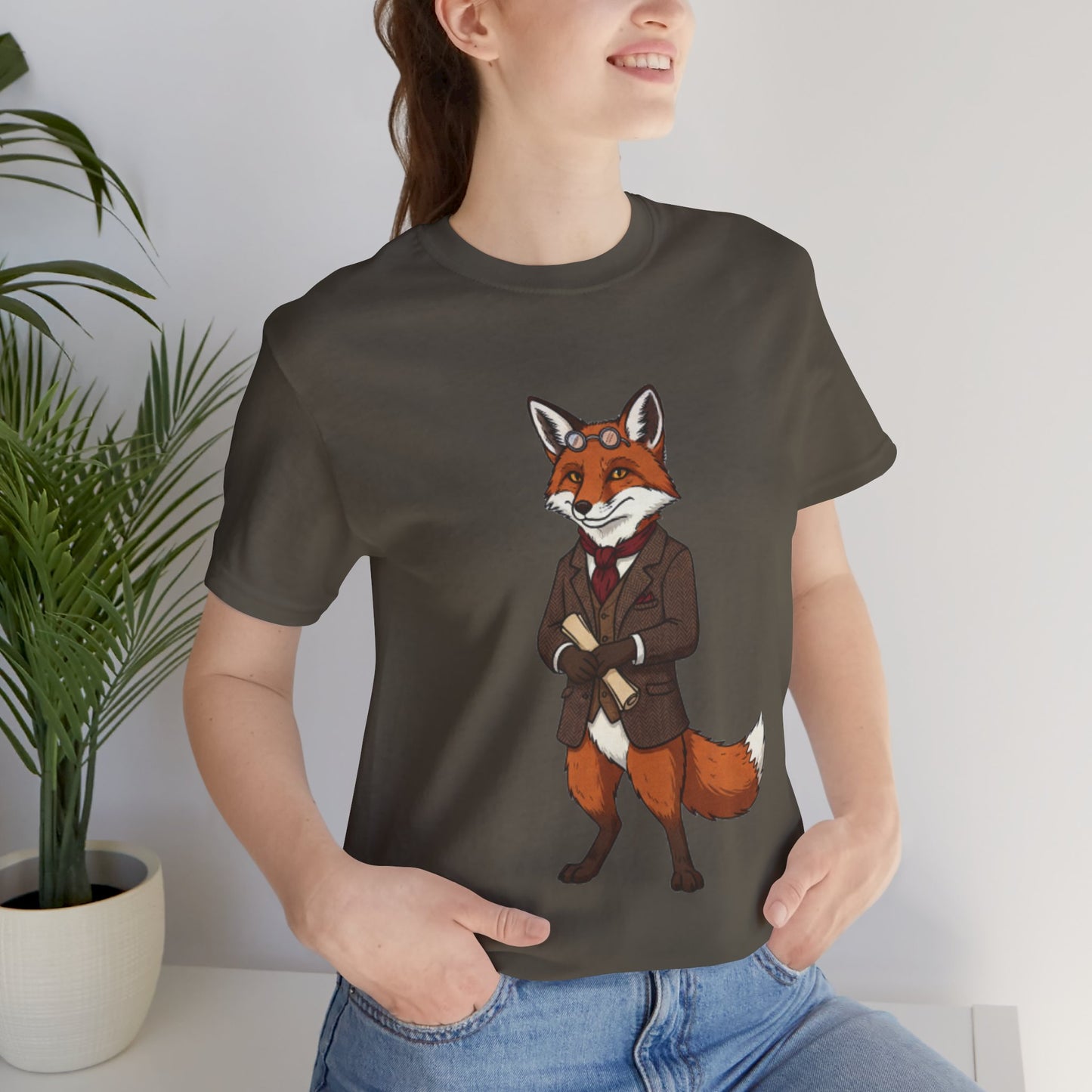 Stylish Fox Graphic Tee, Animal Lover's shirt, Fun Casual Outfit, Unique Gift for Him/Her, Quirky Fashion Statement