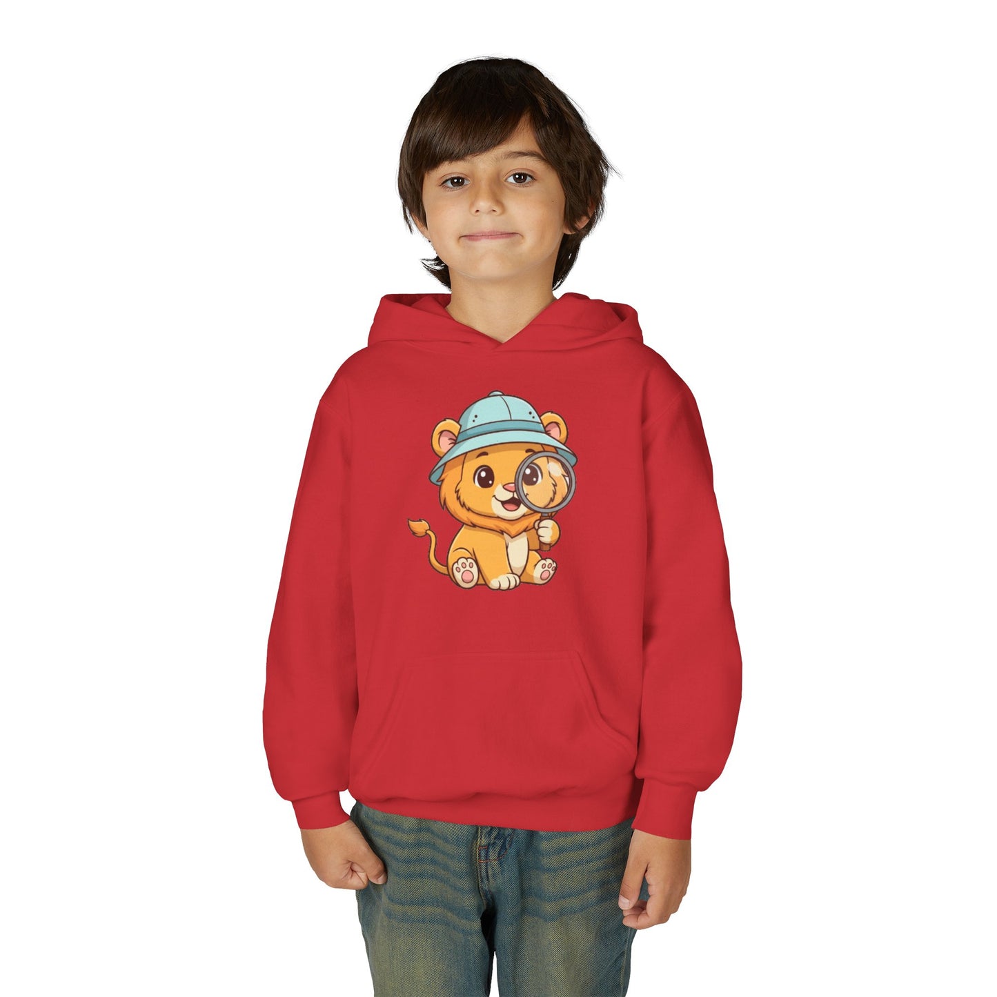 Cute Lion Explorer Youth Sweatshirt