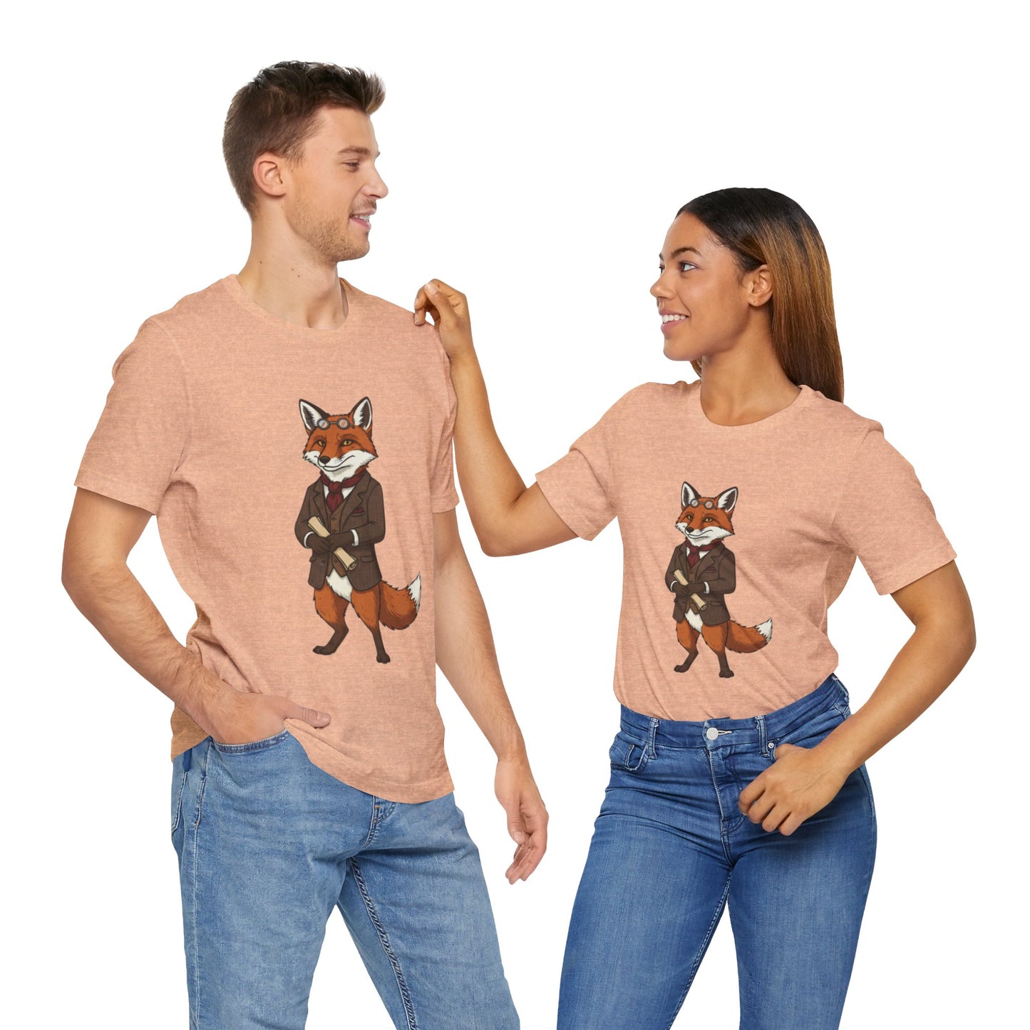 Stylish Fox Graphic Tee, Animal Lover's shirt, Fun Casual Outfit, Unique Gift for Him/Her, Quirky Fashion Statement