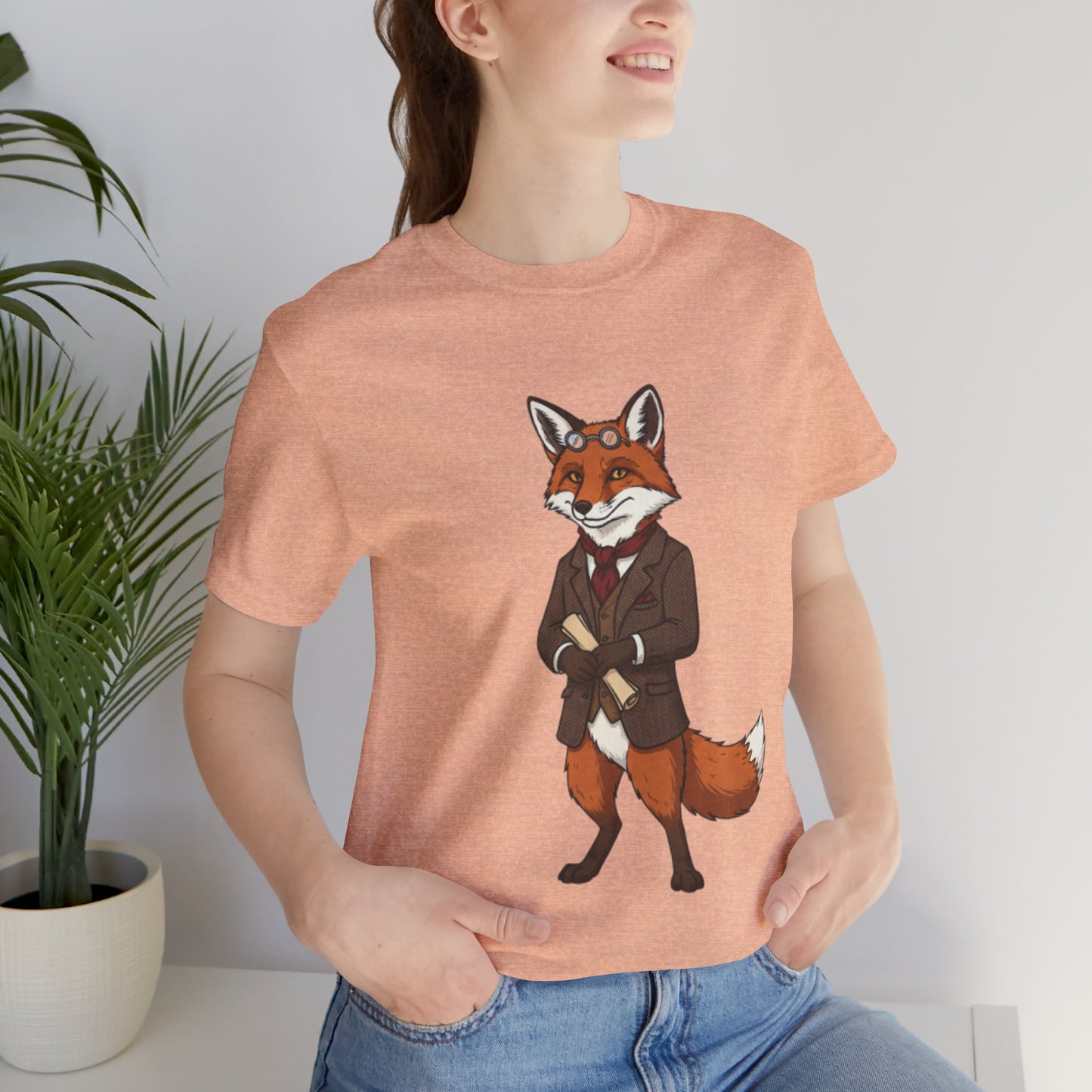 Stylish Fox Graphic Tee, Animal Lover's shirt, Fun Casual Outfit, Unique Gift for Him/Her, Quirky Fashion Statement