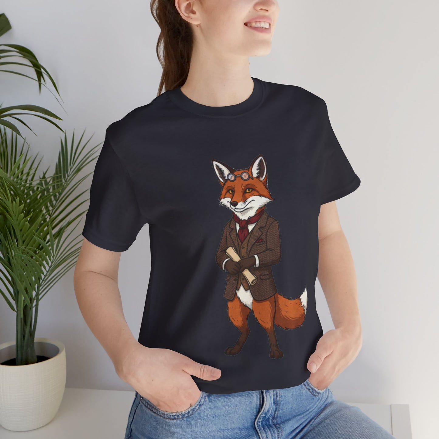 Stylish Fox Graphic Tee, Animal Lover's shirt, Fun Casual Outfit, Unique Gift for Him/Her, Quirky Fashion Statement