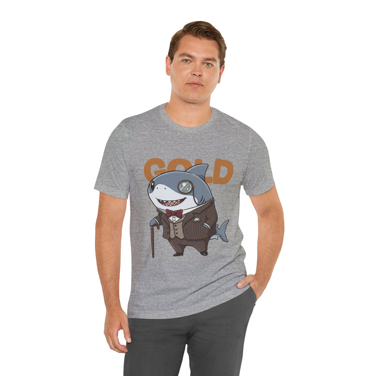 Unique Gentleman Shark Shirt | Classic 1920s Style Animal Art T-Shirt - Unisex Tee, Gift for Shark Lovers, Casual Outfit