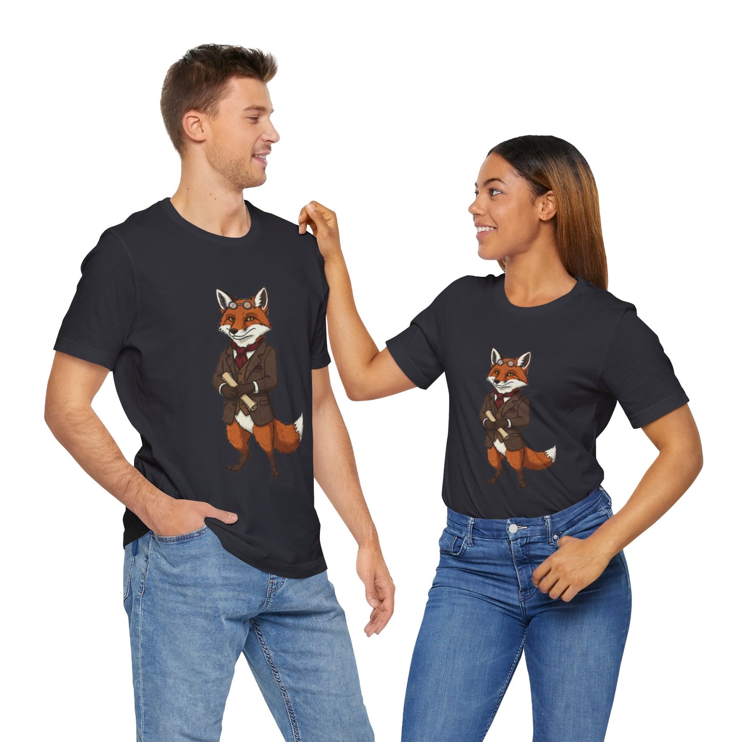 Stylish Fox Graphic Tee, Animal Lover's shirt, Fun Casual Outfit, Unique Gift for Him/Her, Quirky Fashion Statement