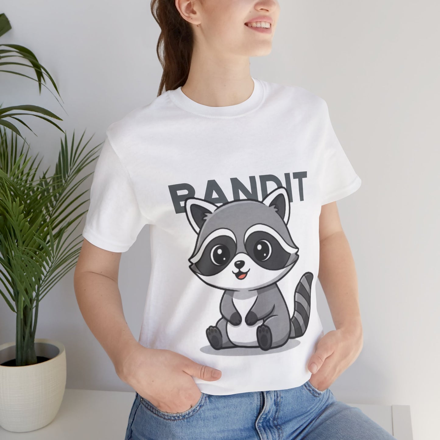 Cute Raccoon Bandit Tee - Fun Gift for Animal Lovers, Kids, Eco-Friendly Shirt, Casual Wear, Birthday, Nature Enthusiasts