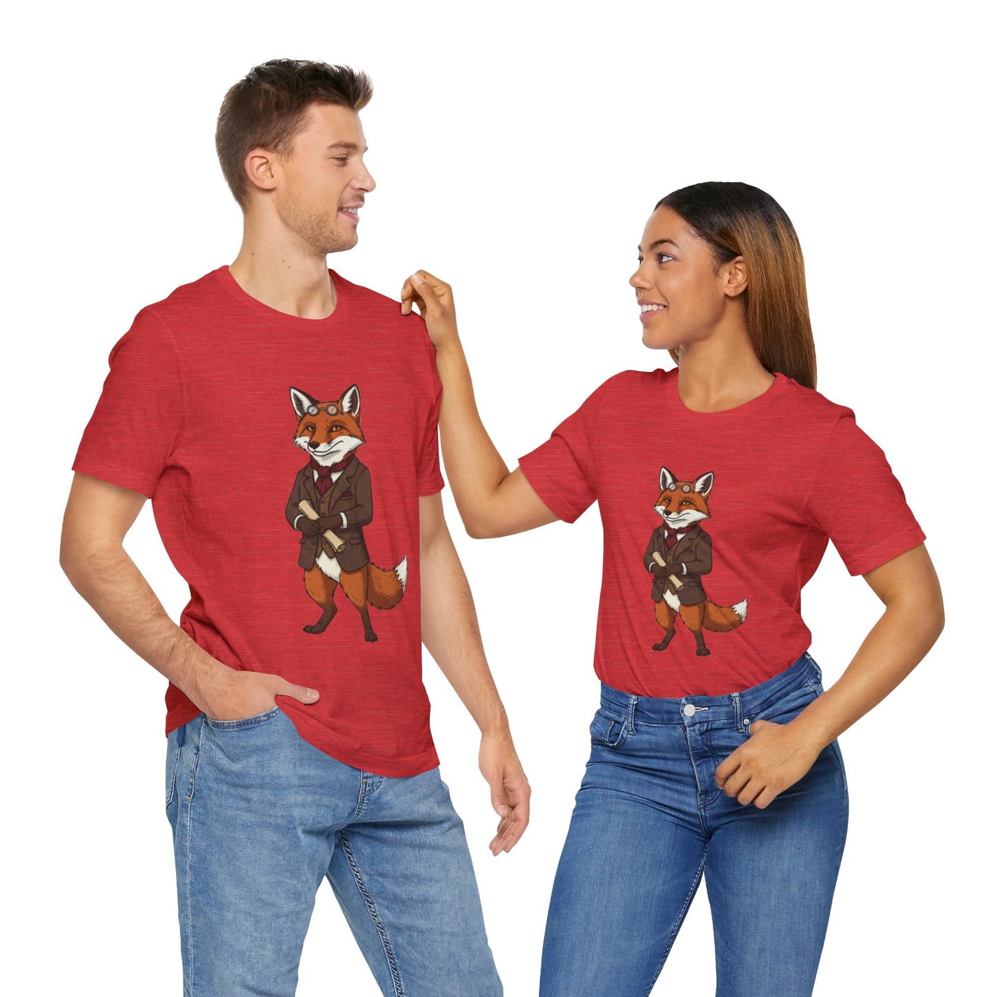 Stylish Fox Graphic Tee, Animal Lover's shirt, Fun Casual Outfit, Unique Gift for Him/Her, Quirky Fashion Statement