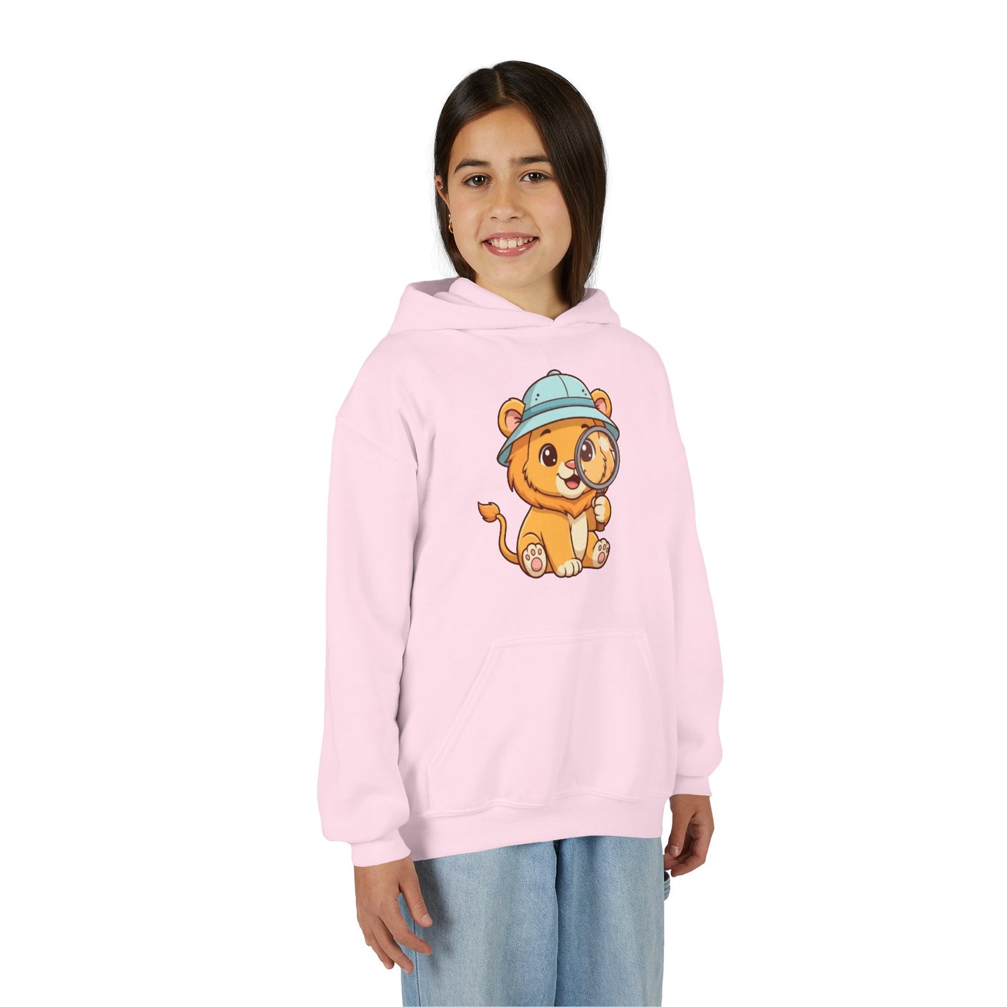 Cute Lion Explorer Youth Sweatshirt