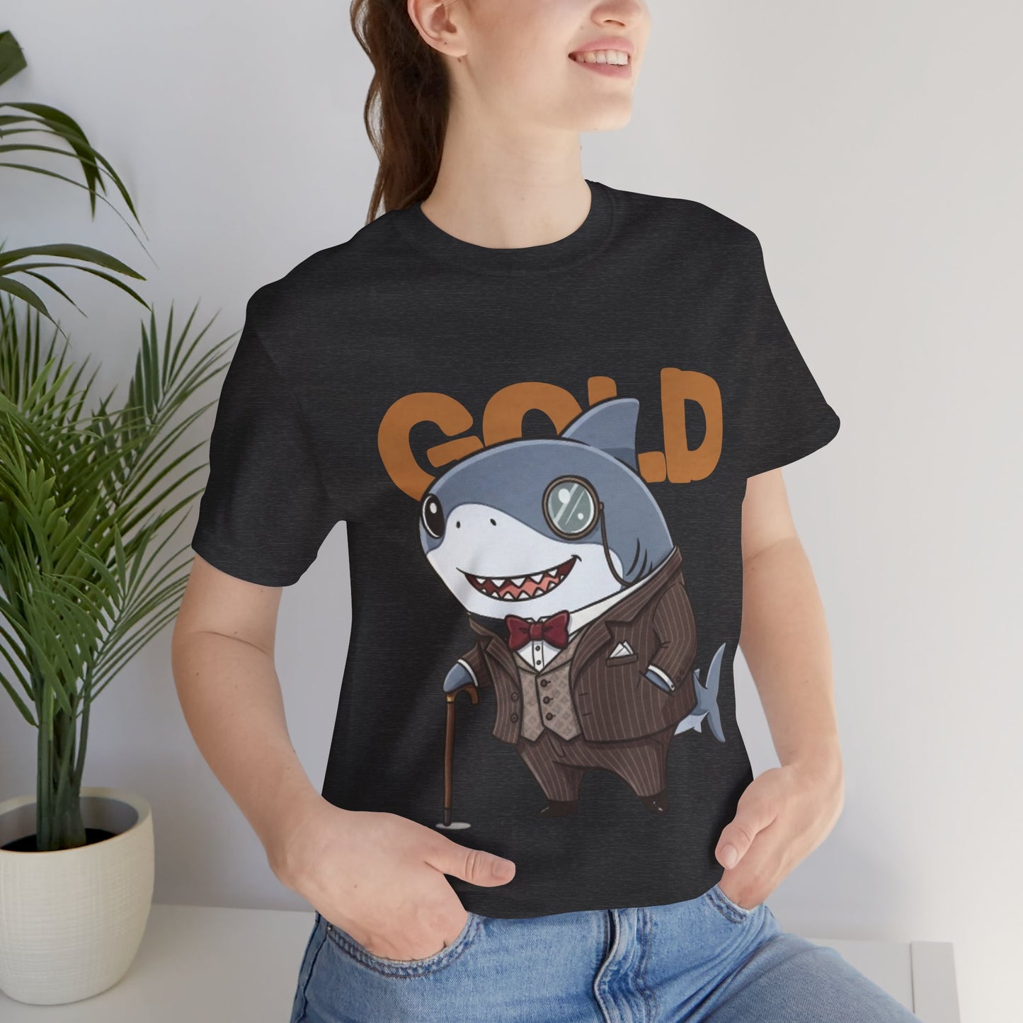 Unique Gentleman Shark Shirt | Classic 1920s Style Animal Art T-Shirt - Unisex Tee, Gift for Shark Lovers, Casual Outfit