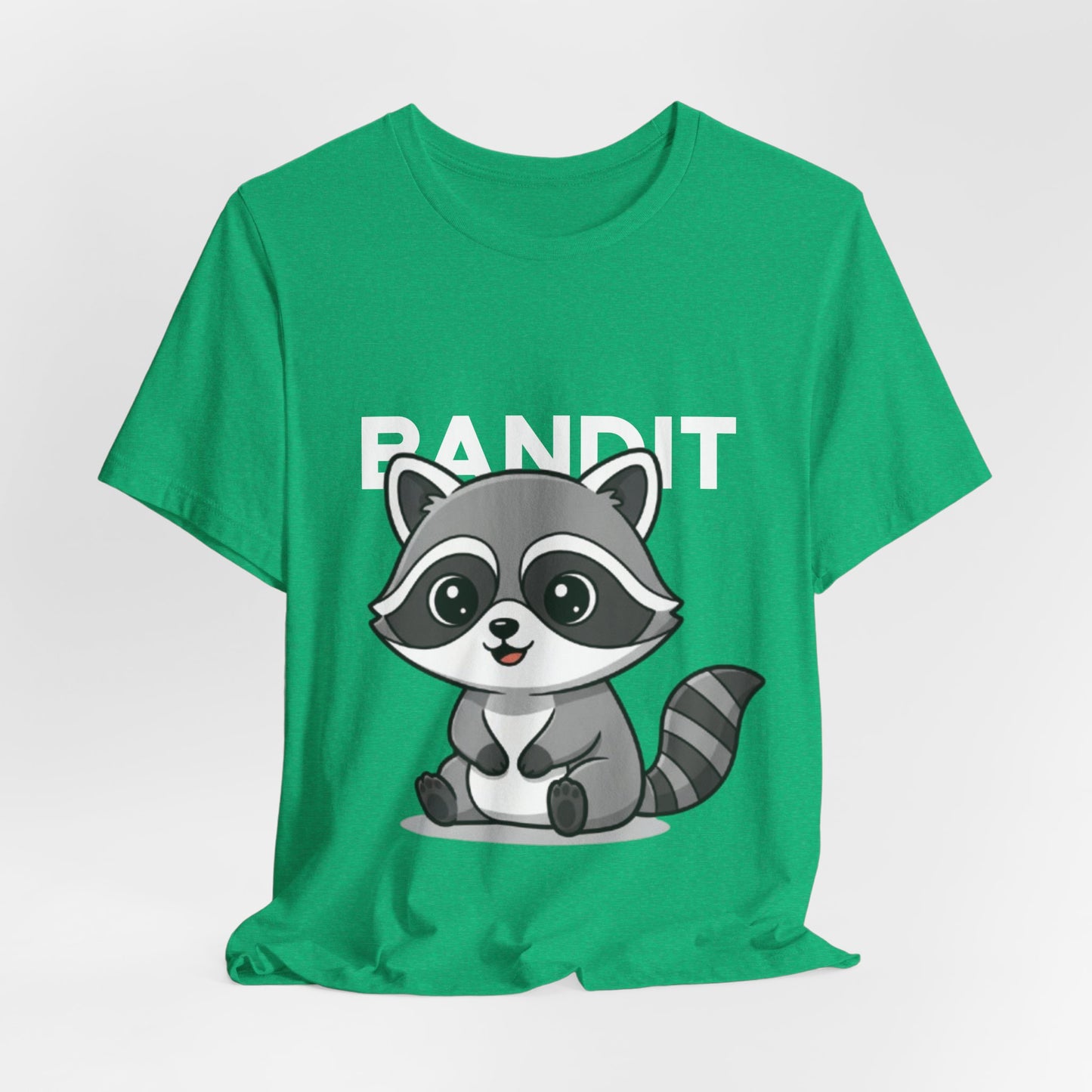Cute Raccoon Bandit Tee - Fun Gift for Animal Lovers, Kids, Eco-Friendly Shirt, Casual Wear, Birthday, Nature Enthusiasts