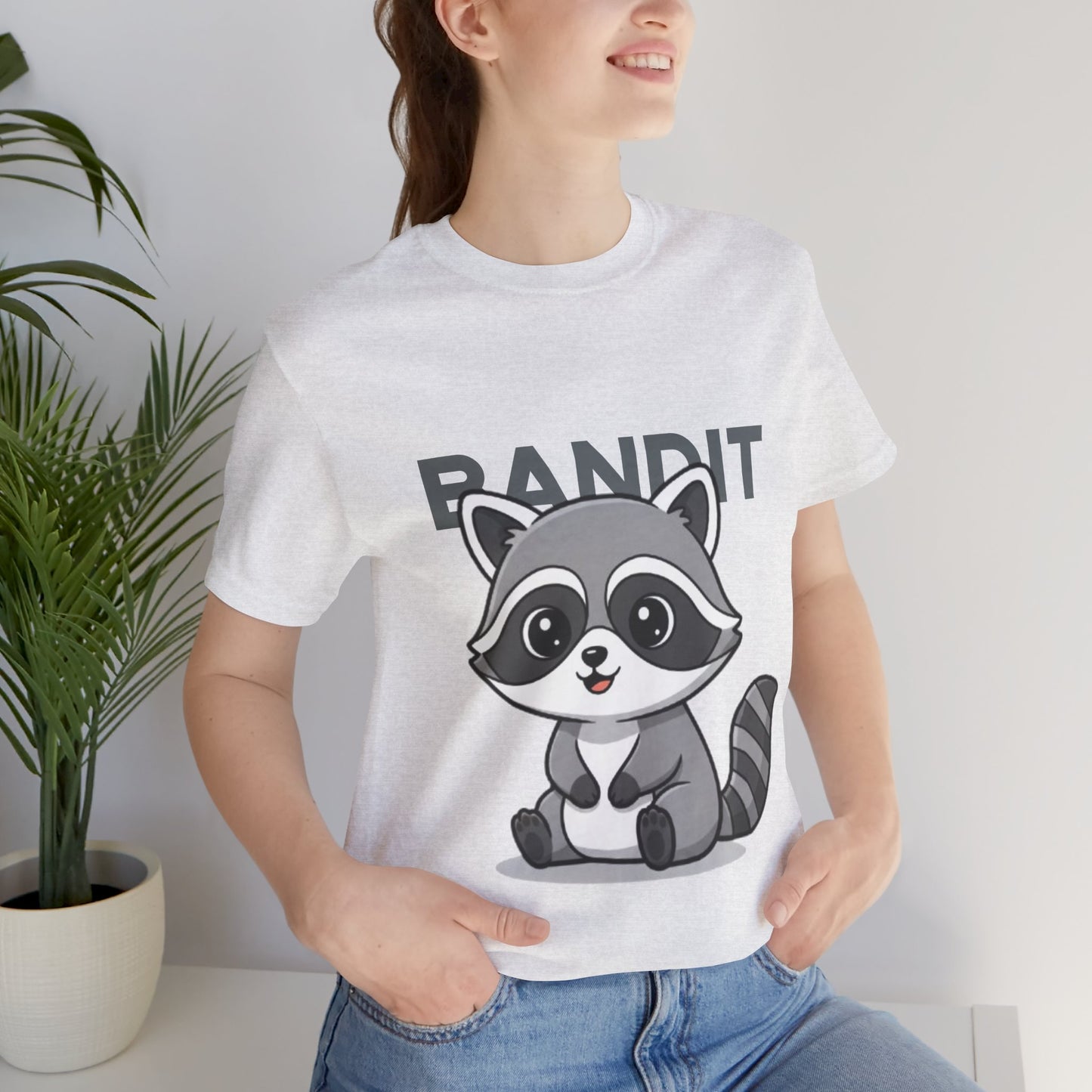 Cute Raccoon Bandit Tee - Fun Gift for Animal Lovers, Kids, Eco-Friendly Shirt, Casual Wear, Birthday, Nature Enthusiasts