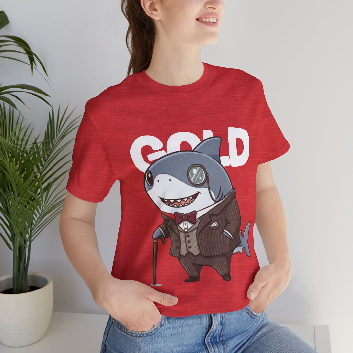 Unique Gentleman Shark Shirt | Classic 1920s Style Animal Art T-Shirt - Unisex Tee, Gift for Shark Lovers, Casual Outfit