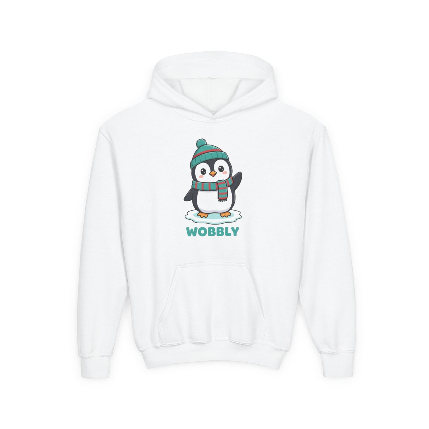 Wobbly Penguin Youth Hoodie