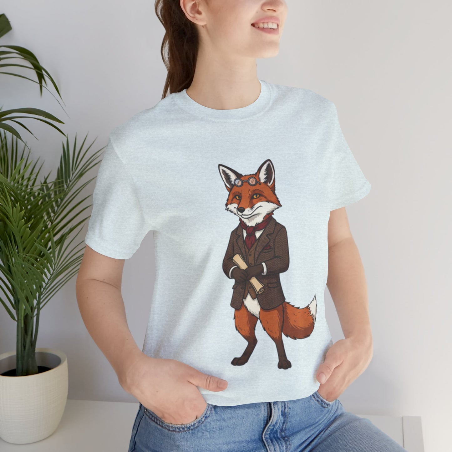 Stylish Fox Graphic Tee, Animal Lover's shirt, Fun Casual Outfit, Unique Gift for Him/Her, Quirky Fashion Statement