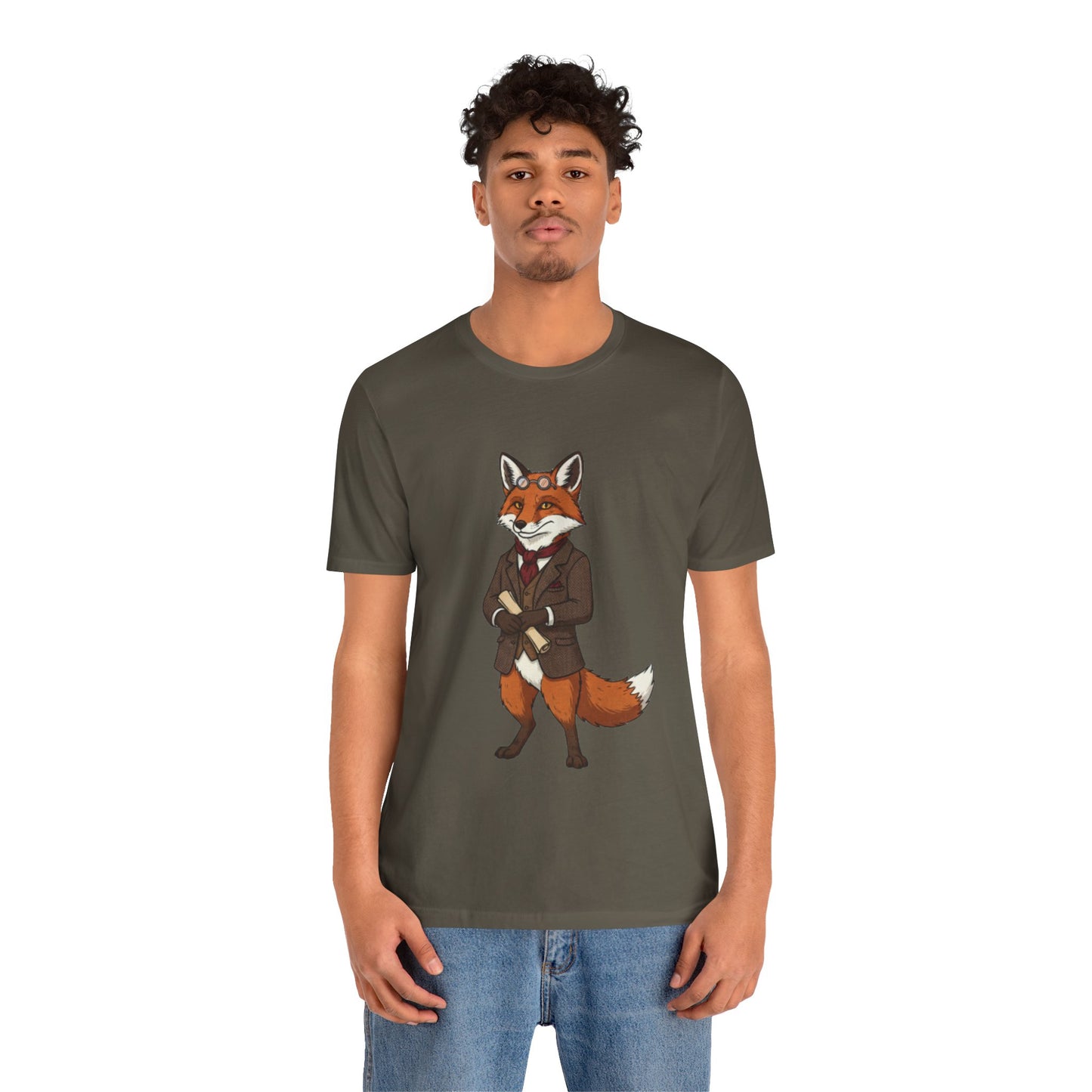 Stylish Fox Graphic Tee, Animal Lover's shirt, Fun Casual Outfit, Unique Gift for Him/Her, Quirky Fashion Statement